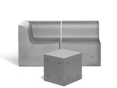 Gufram Softcrete Sculptural Pouf by Ross Lovegrove, Concrete Effect Outdoor Seat