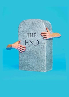 Gufram The End Sculptural Stool /Pouf by Toiletpaper (Maurizio Cattelan)