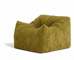 Fauteuil sculptural « Womb » de Gufram, conçu par Luigi Bistagnino, en chenille huilée, 1972
