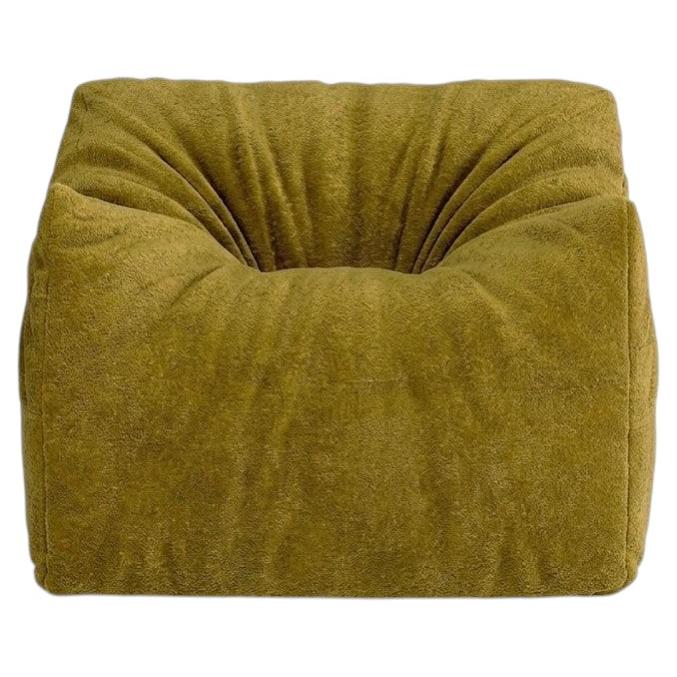 Gufram Womb Sculptural Armchair by Luigi Bistagnino, Chenille Oil, 1972 For Sale