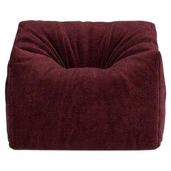 Fauteuil sculptural « Womb » de Gufram, conçu par Luigi Bistagnino, couleur « Chenille Wine », 1972