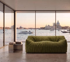 Gufram Womb Sculptural Luxury Sofa by Luigi Bistagnino 1972, Chenille Olive