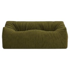 Gufram Womb Sculptural Luxury Sofa by Luigi Bistagnino 1972, Chenille Olive