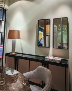 GUGA Mirror in black frame and Brass, Available Now
