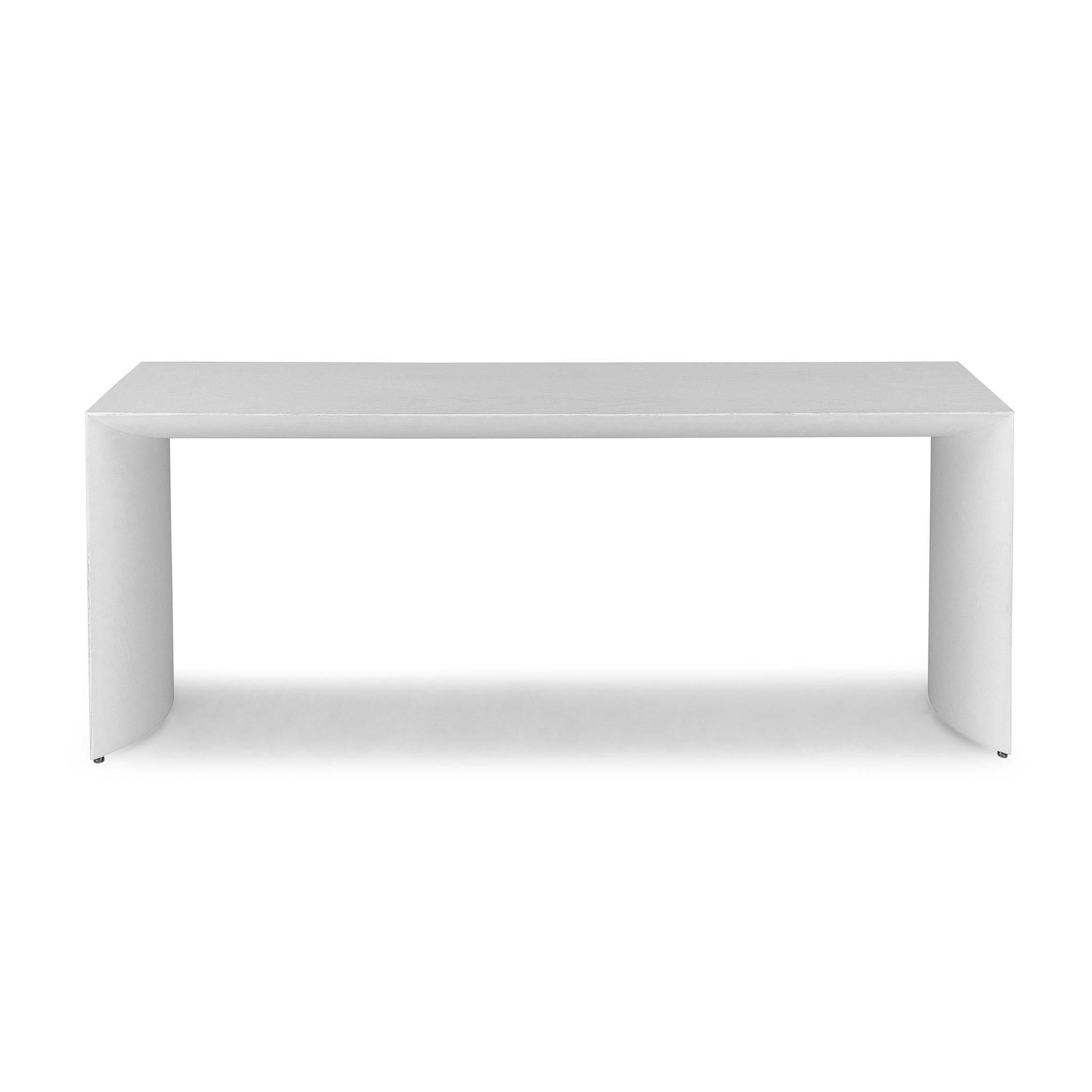 Customizable White Oak 71-Inch Console Table with Minimalist Design - Gugge Line For Sale 1
