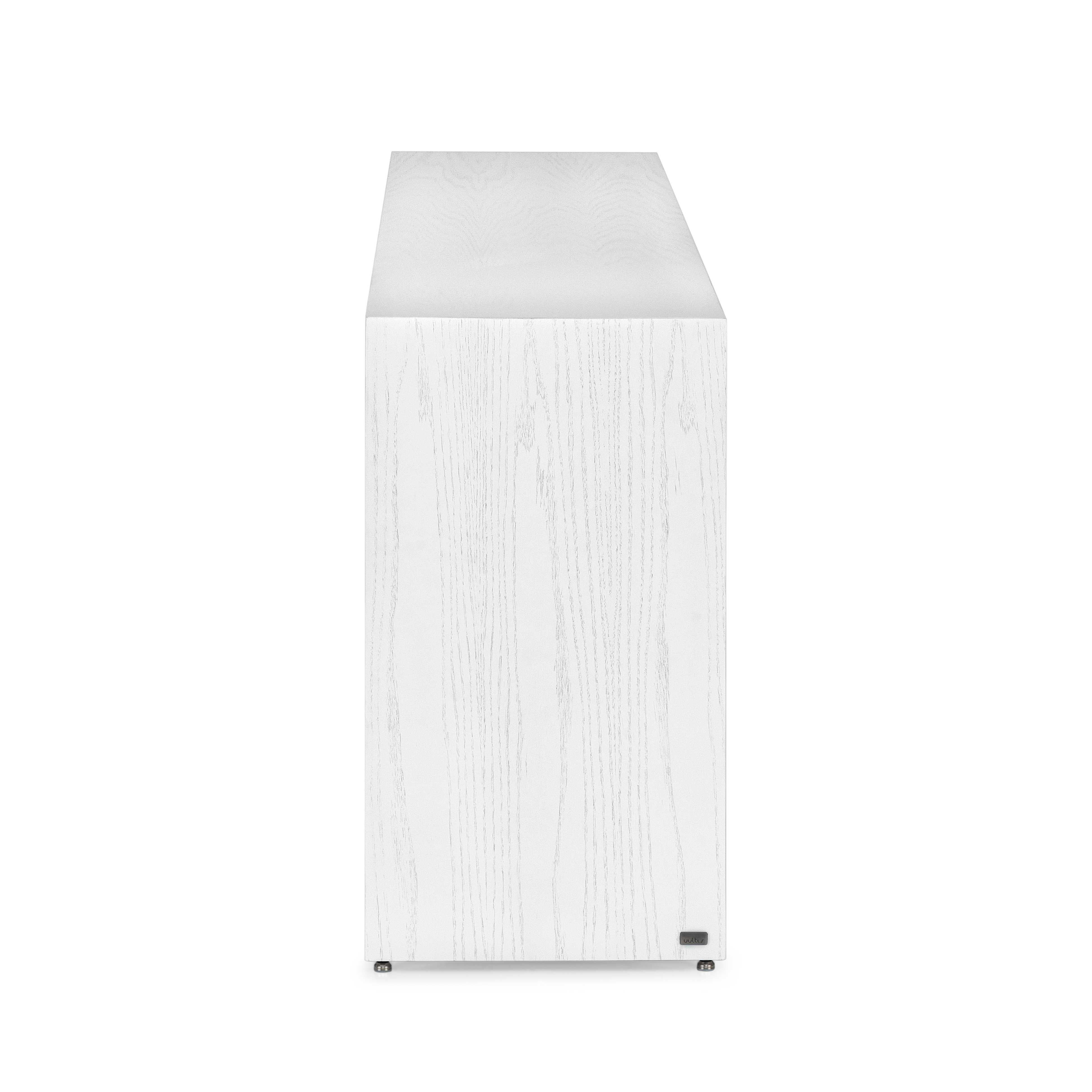 Veneer Customizable White Oak 71-Inch Console Table with Minimalist Design - Gugge Line For Sale