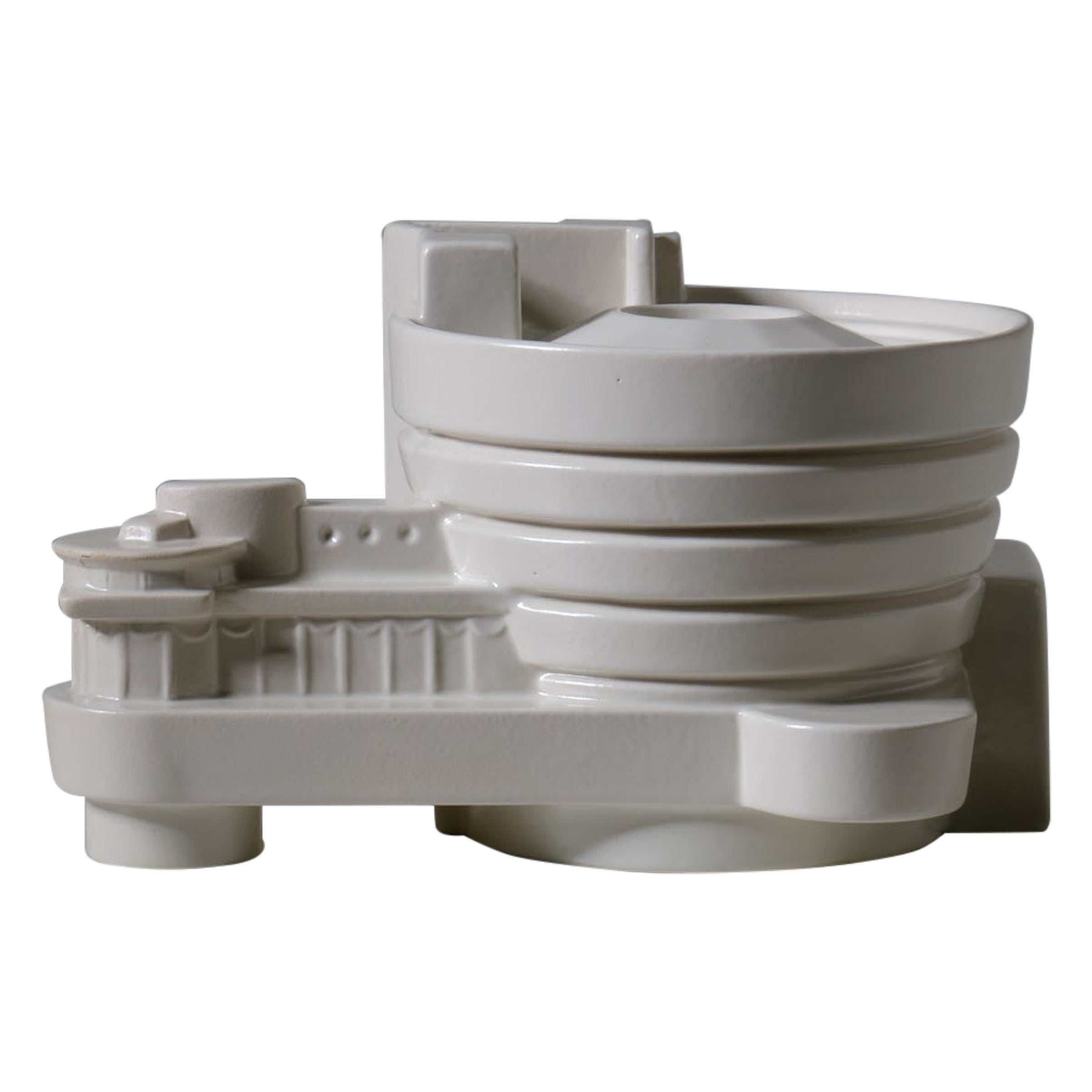 Guggenheim Ceramic Sculpture by a.Ba.Co. for New Land, Italy, 1970s