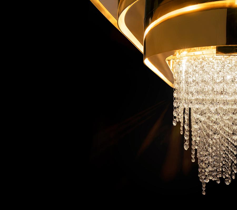 Modern Swarovsky Clear Crystal Guggenheim Snooker Suspension Lamp by Luxxu In New Condition For Sale In New York, NY