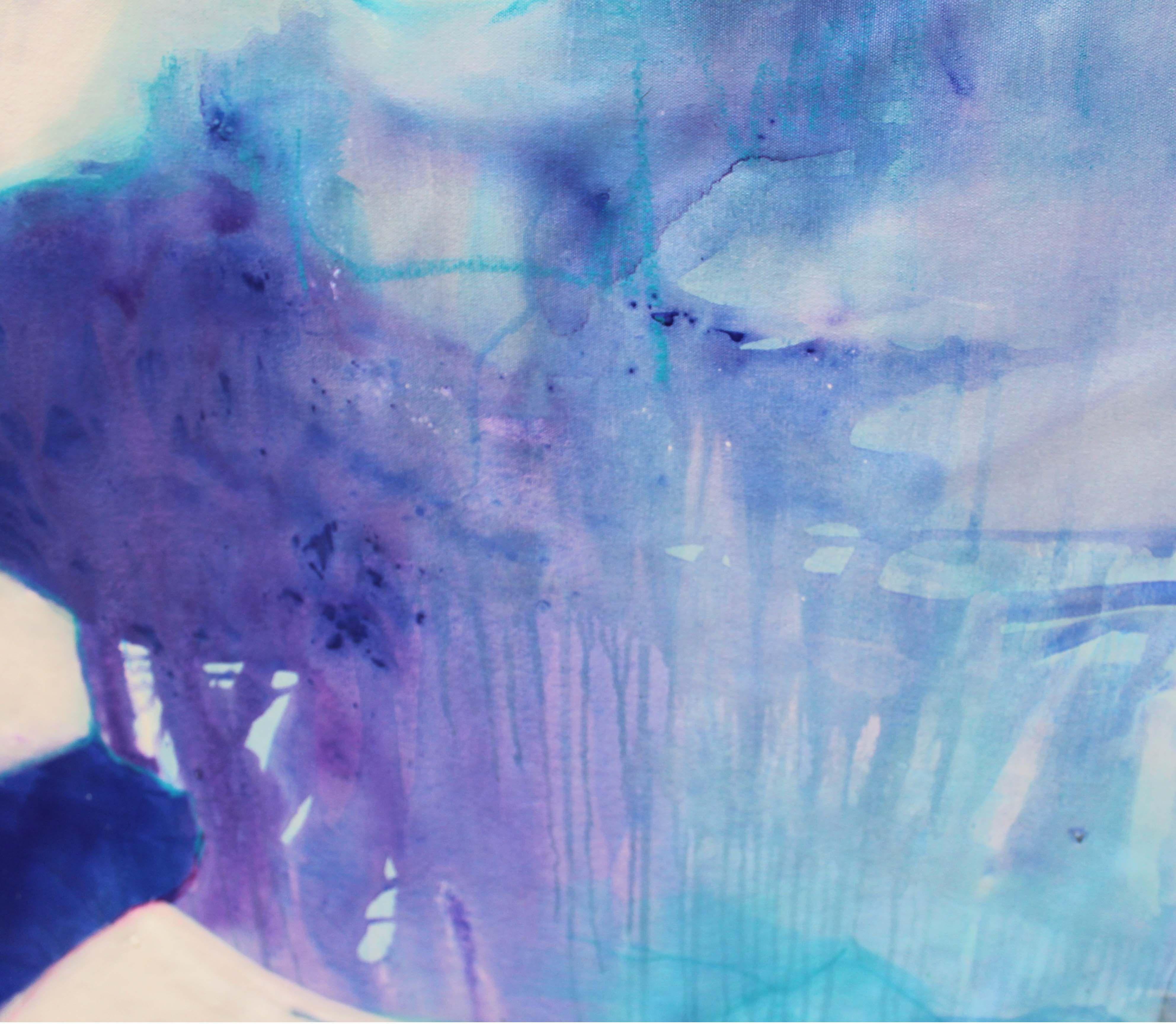 Despedidas (Unsichtbare Worte), Malerei, Acryl auf Leinwand im Angebot 1