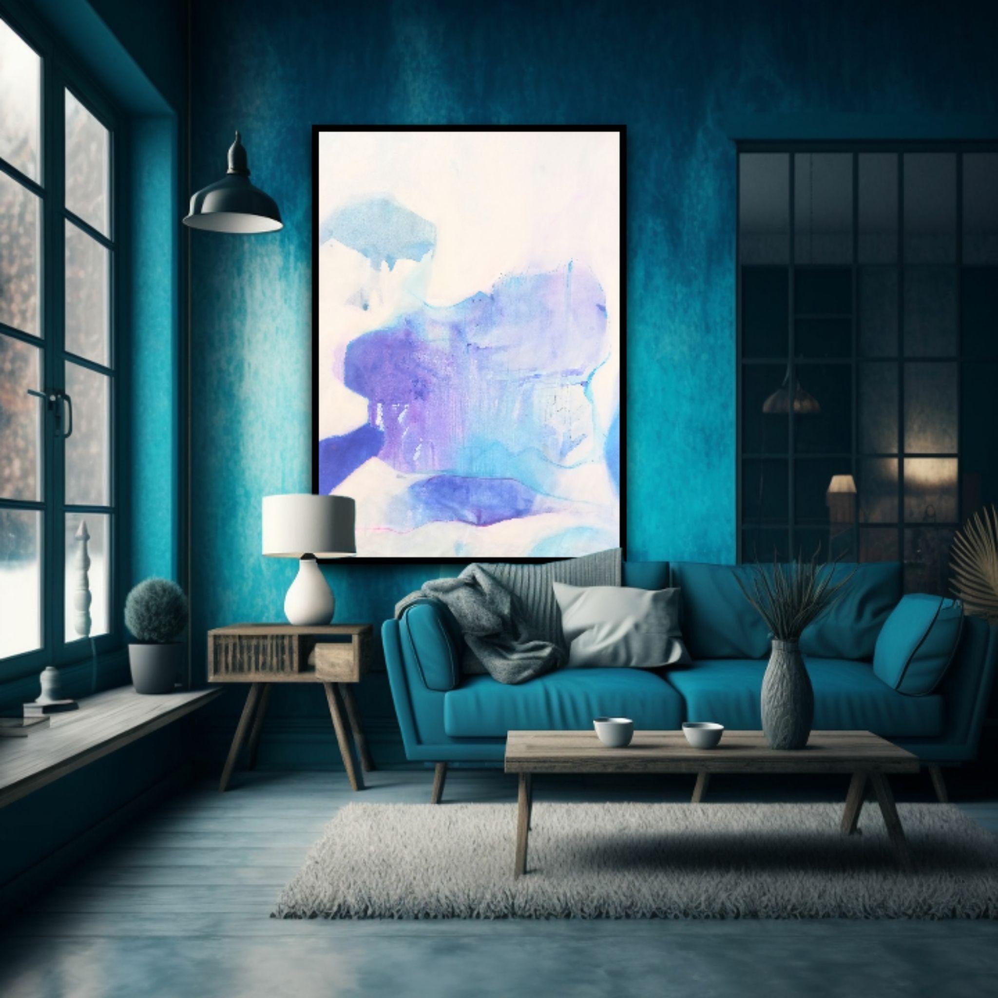 Despedidas (Unsichtbare Worte), Malerei, Acryl auf Leinwand – Painting von Gugi Goo