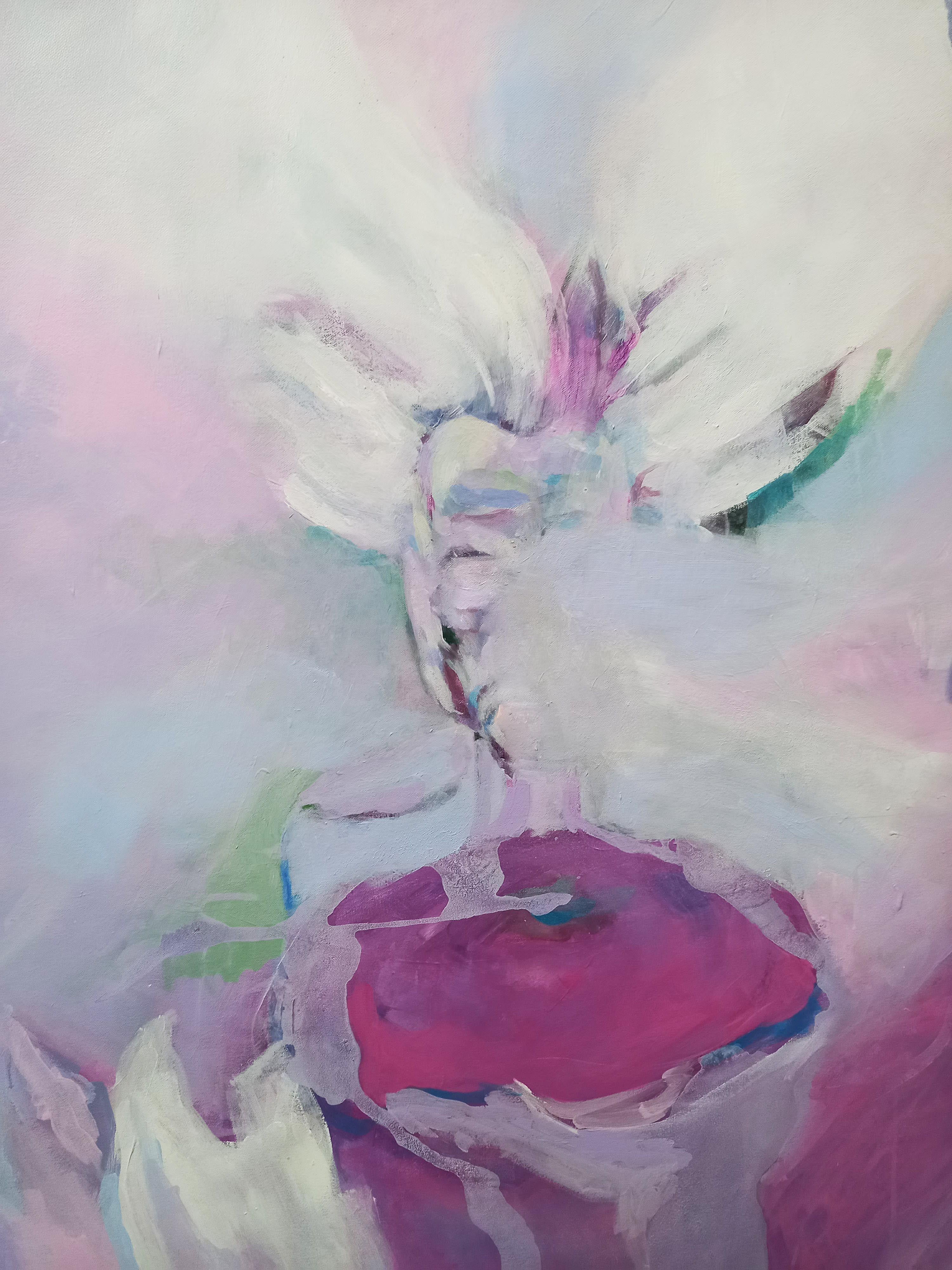 Invisibile (Unsichtbare Worte), Malerei, Acryl auf Leinwand (Abstrakt), Painting, von Gugi Goo