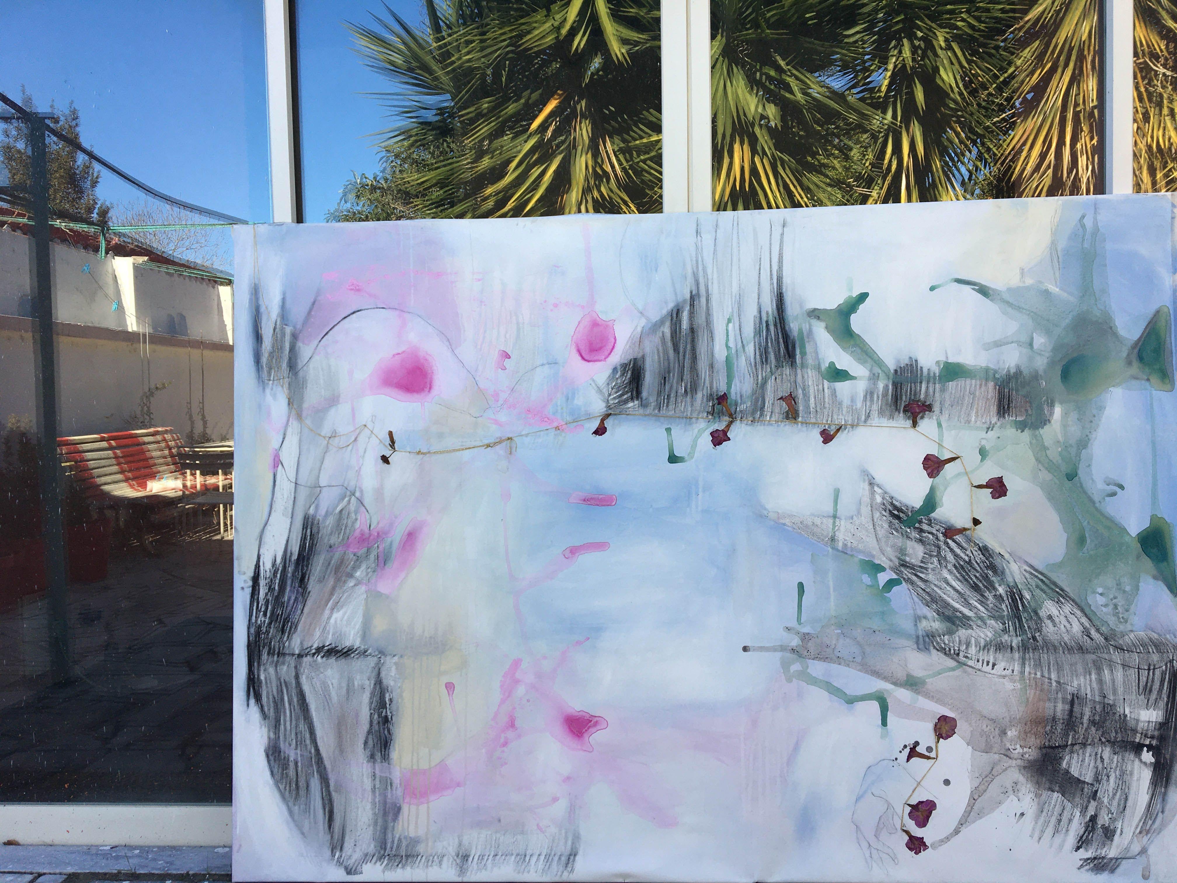 Palabras invisibles (Fuori), Pintura, Acrílico sobre lienzo - Painting de Gugi Goo