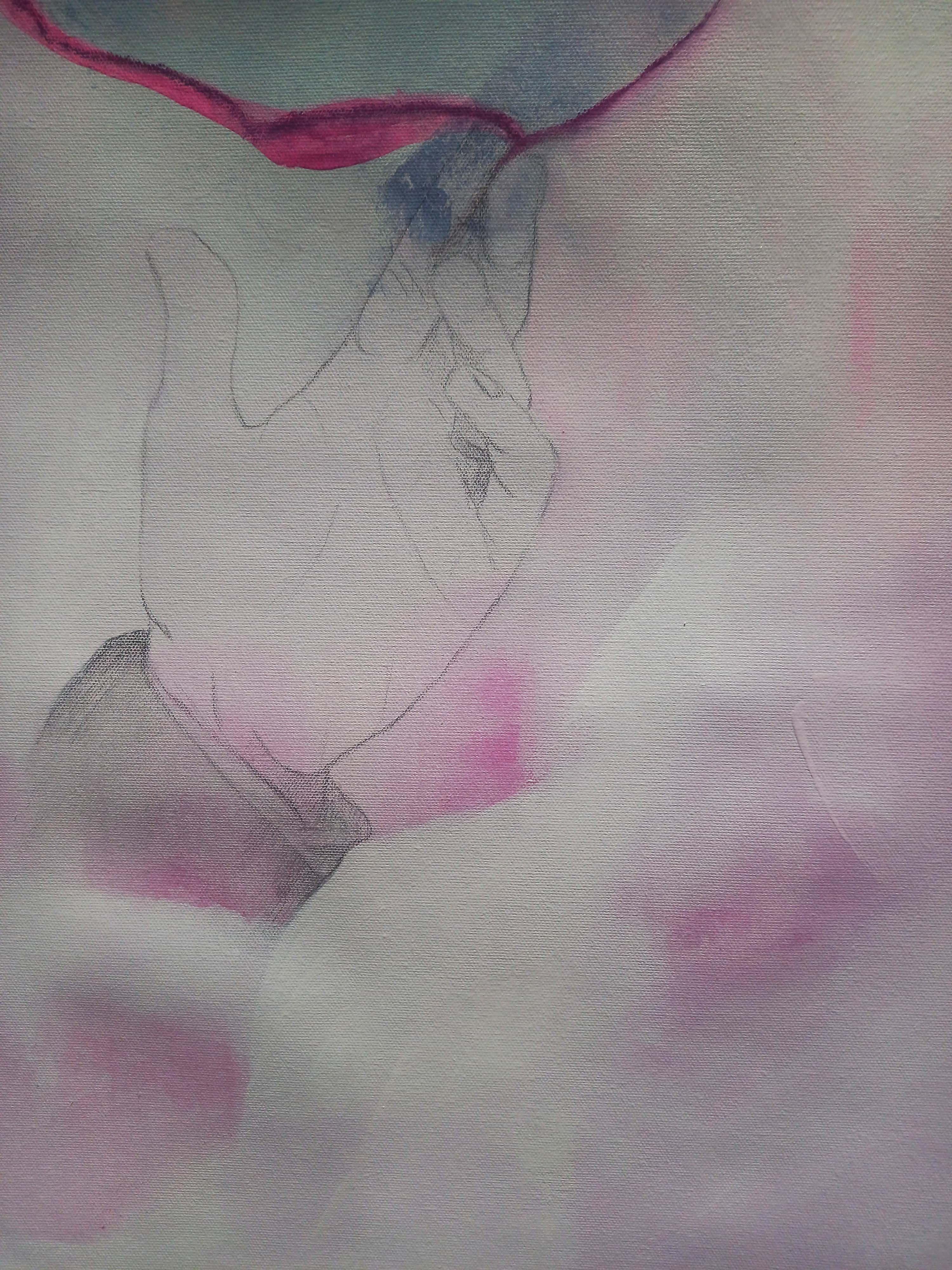 Pintura original en técnica mixta sobre lienzo.    Está hecho con bellos pigmentos orgánicos de alta calidad sobre lienzo tensado de alta calidad.    Se enviará sin estirar enrollado en un tubo.  Puedes llevarla a los enmarcadores locales para que