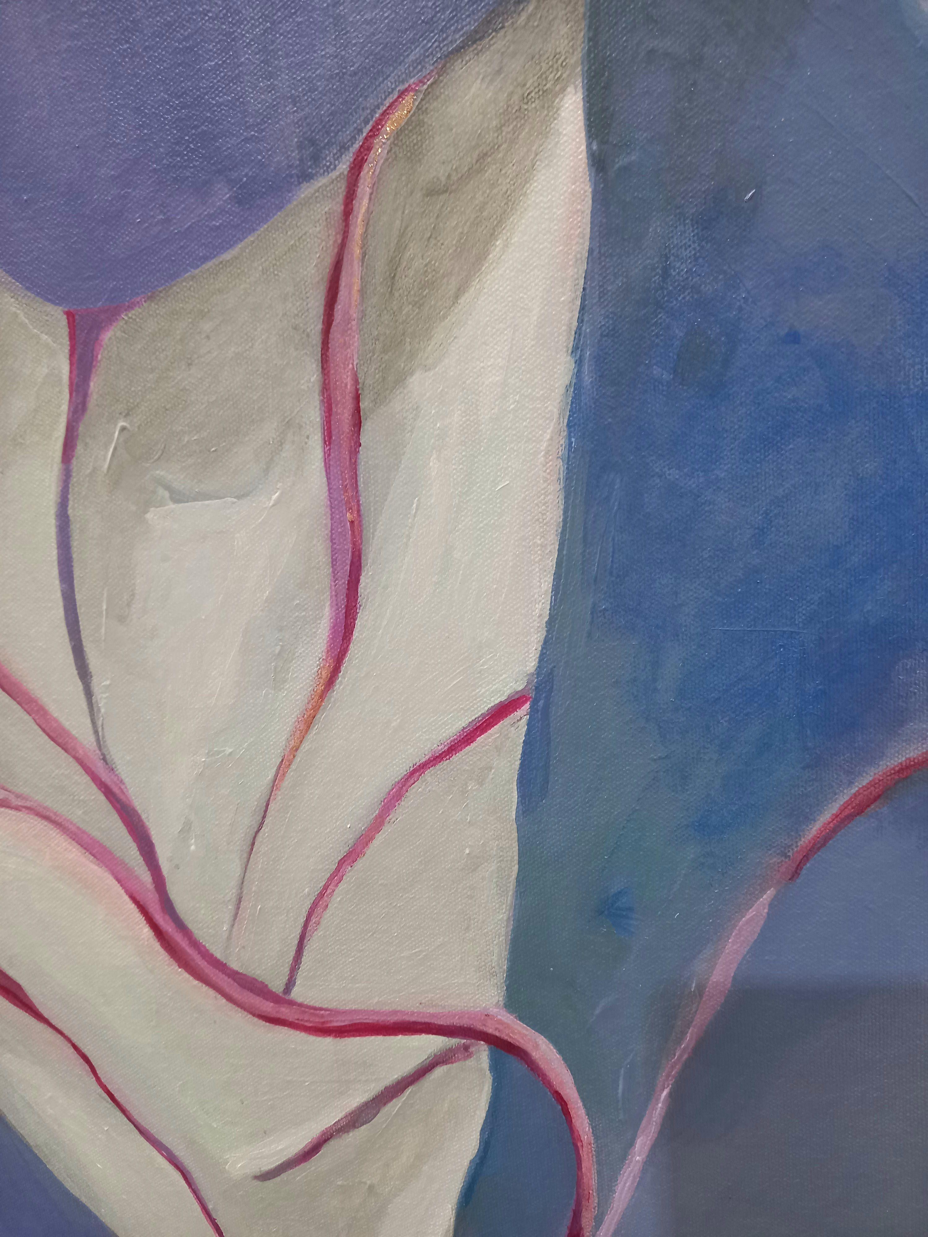 Nella tristezza Lei fioriva, Gemälde, Acryl auf Leinwand (Sonstige Kunststile), Painting, von Gugi Goo