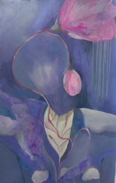 Nella tristezza Lei fioriva, Painting, Acrylic on Canvas