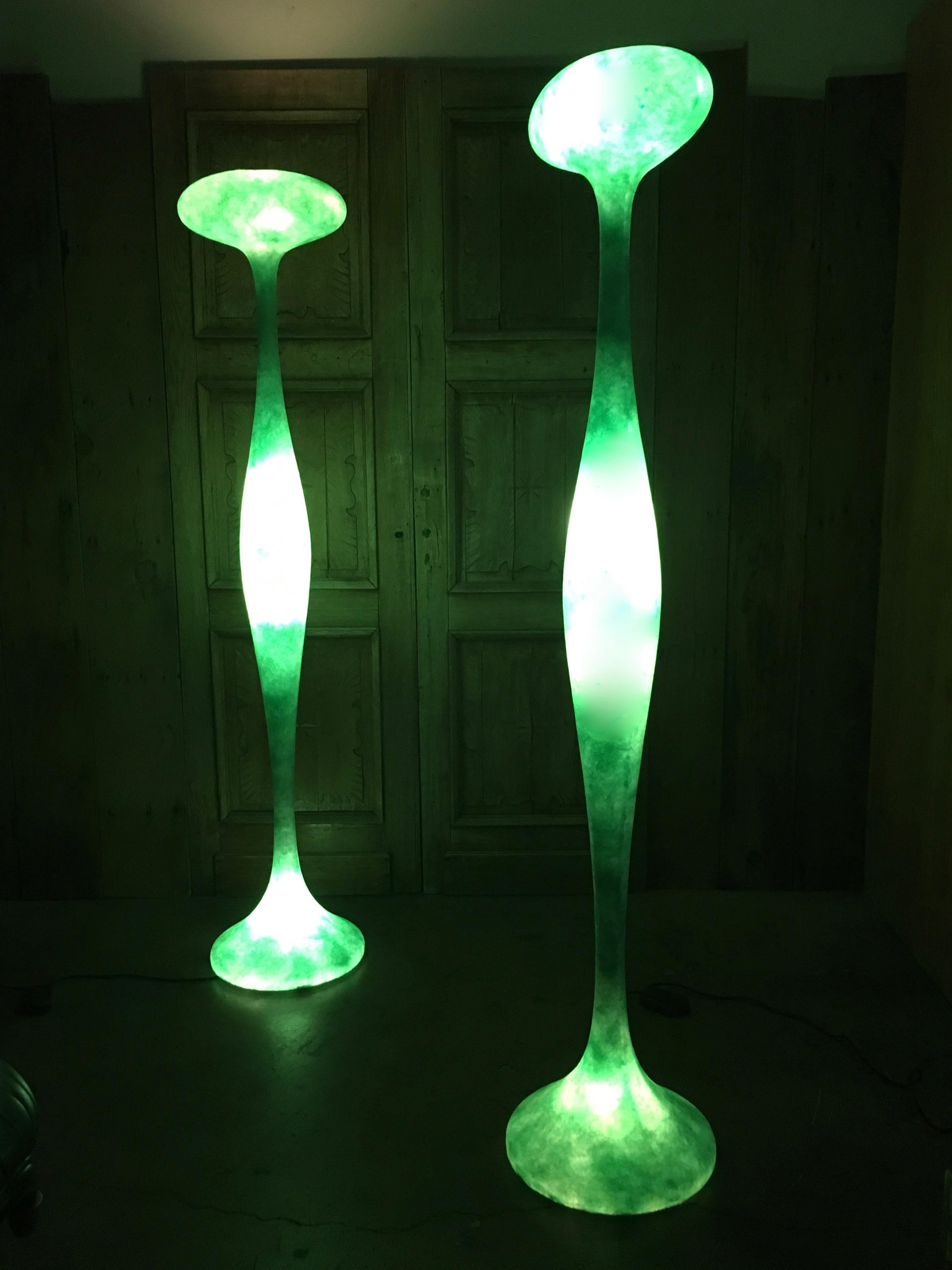 Guglielmo Berchicci ETA Fiberglass Floor Lamps 8