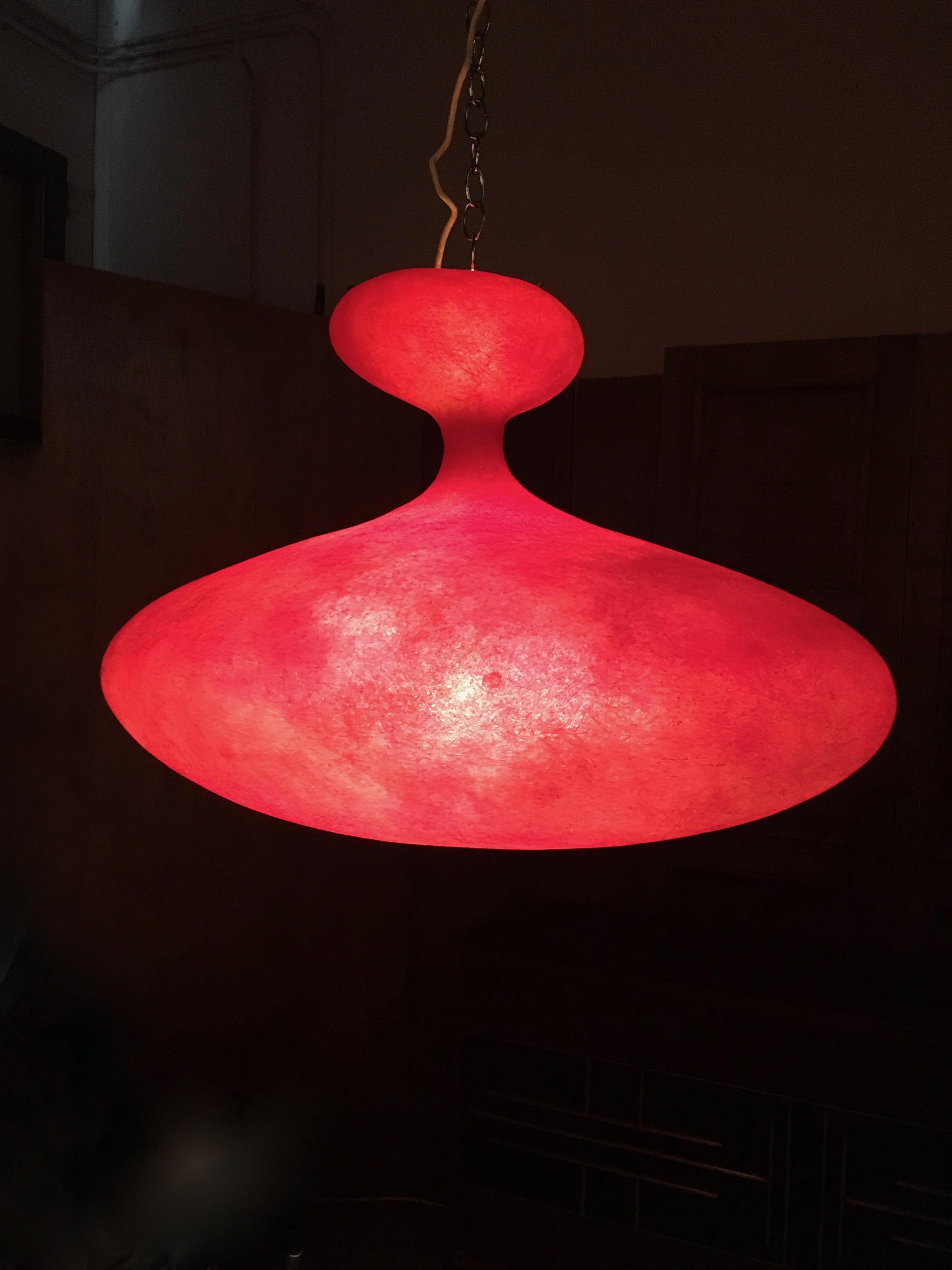 Fiberglass Guglielmo Berchicci Pendant Lamp