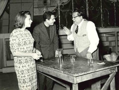 Aldo Fabrizi, Nino Manfredi y ... - Foto de época de Guglielmo Coluzzi - Años 70