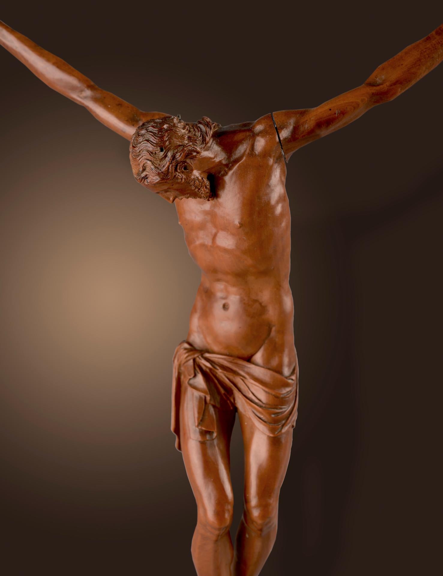 Corpus Christi - Brown Figurative Sculpture by Guglielmo della porta