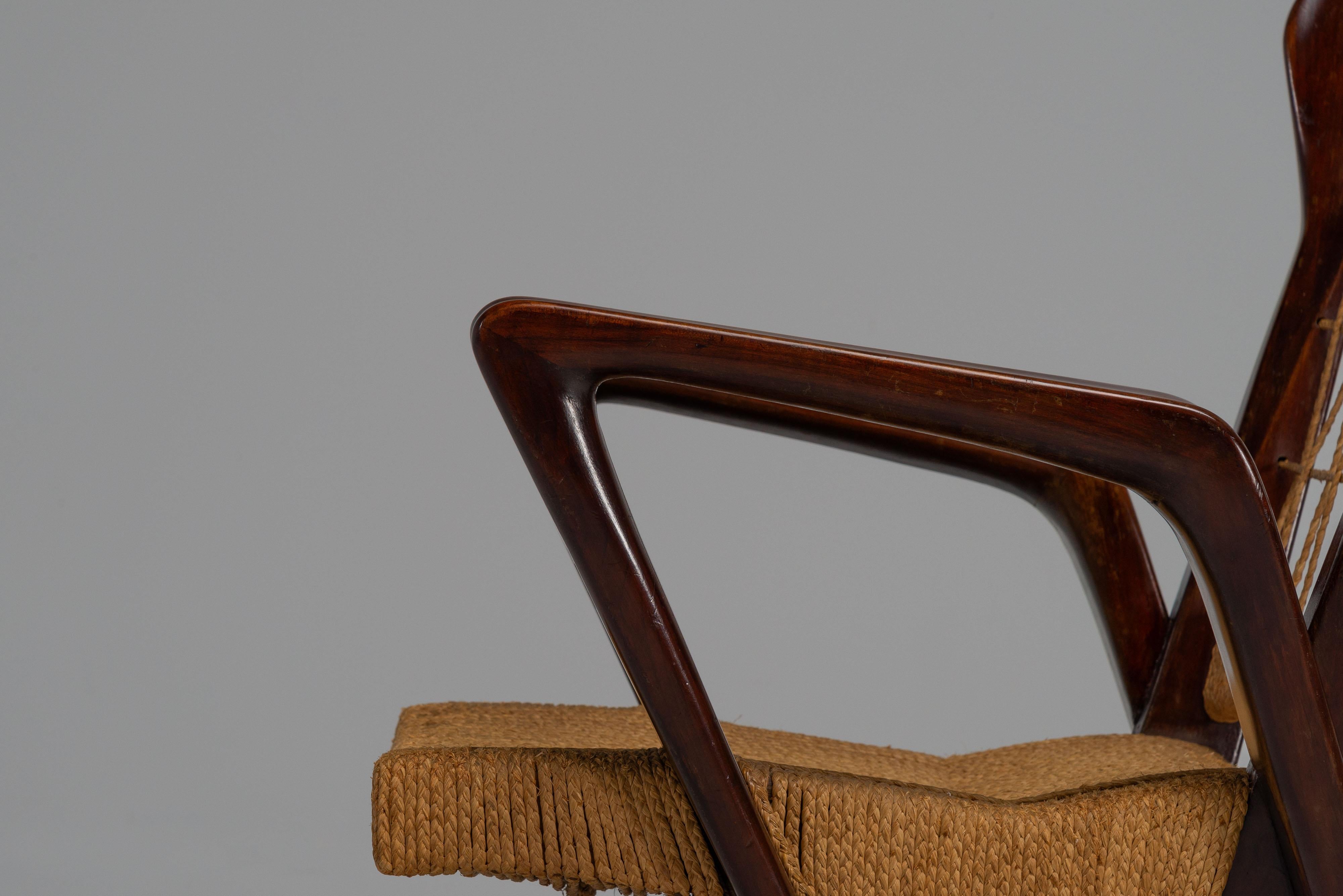 Tacheté Fauteuil Guglielmo Pecorini Edizioni I Due Forni Italie 1942 en vente