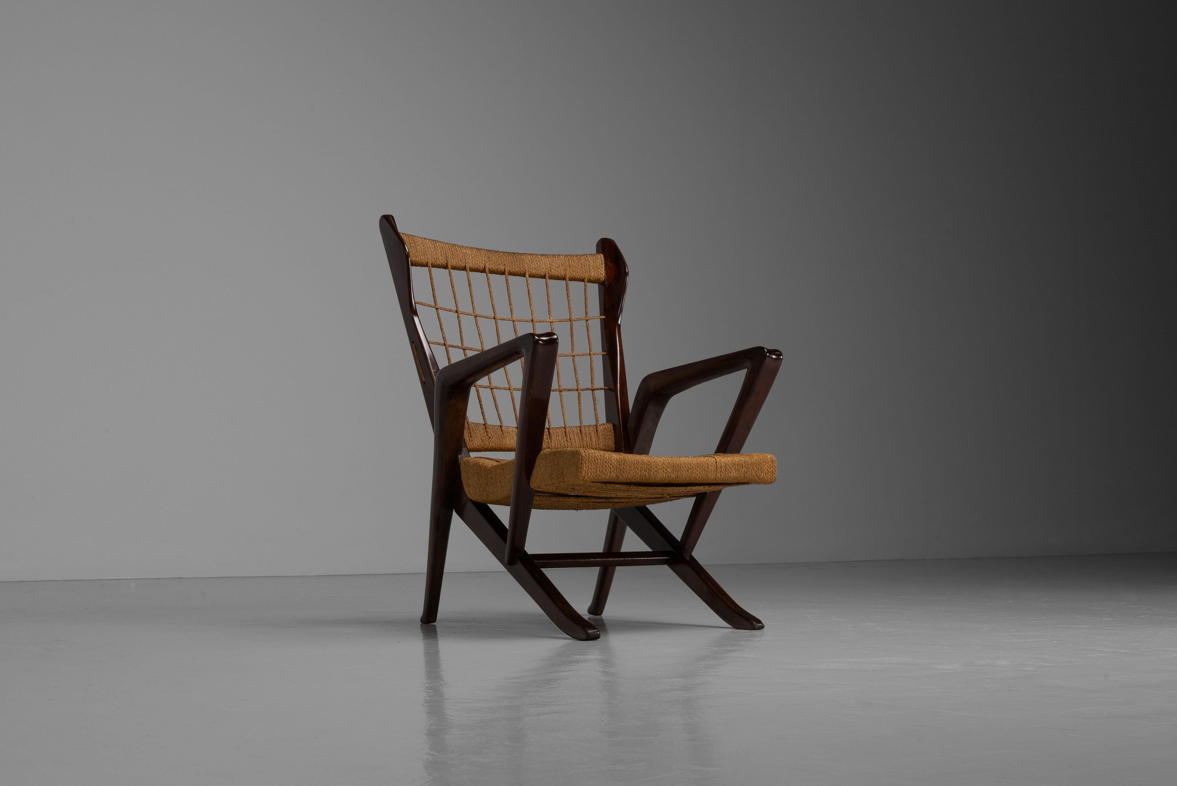 Fauteuil Guglielmo Pecorini Edizioni I Due Forni Italie 1942 Bon état - En vente à Roosendaal, Noord Brabant