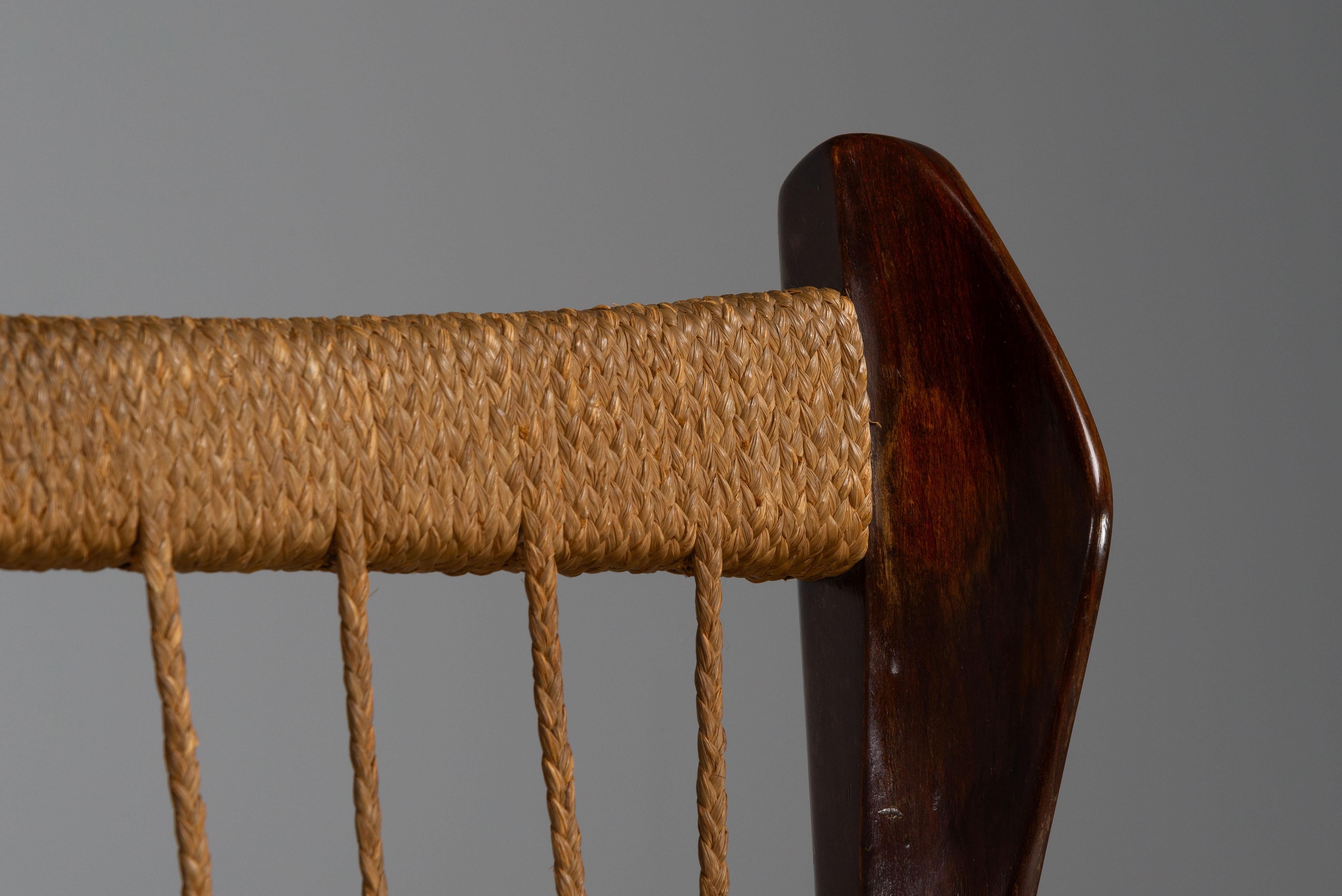 Milieu du XXe siècle Fauteuil Guglielmo Pecorini Edizioni I Due Forni Italie 1942 en vente
