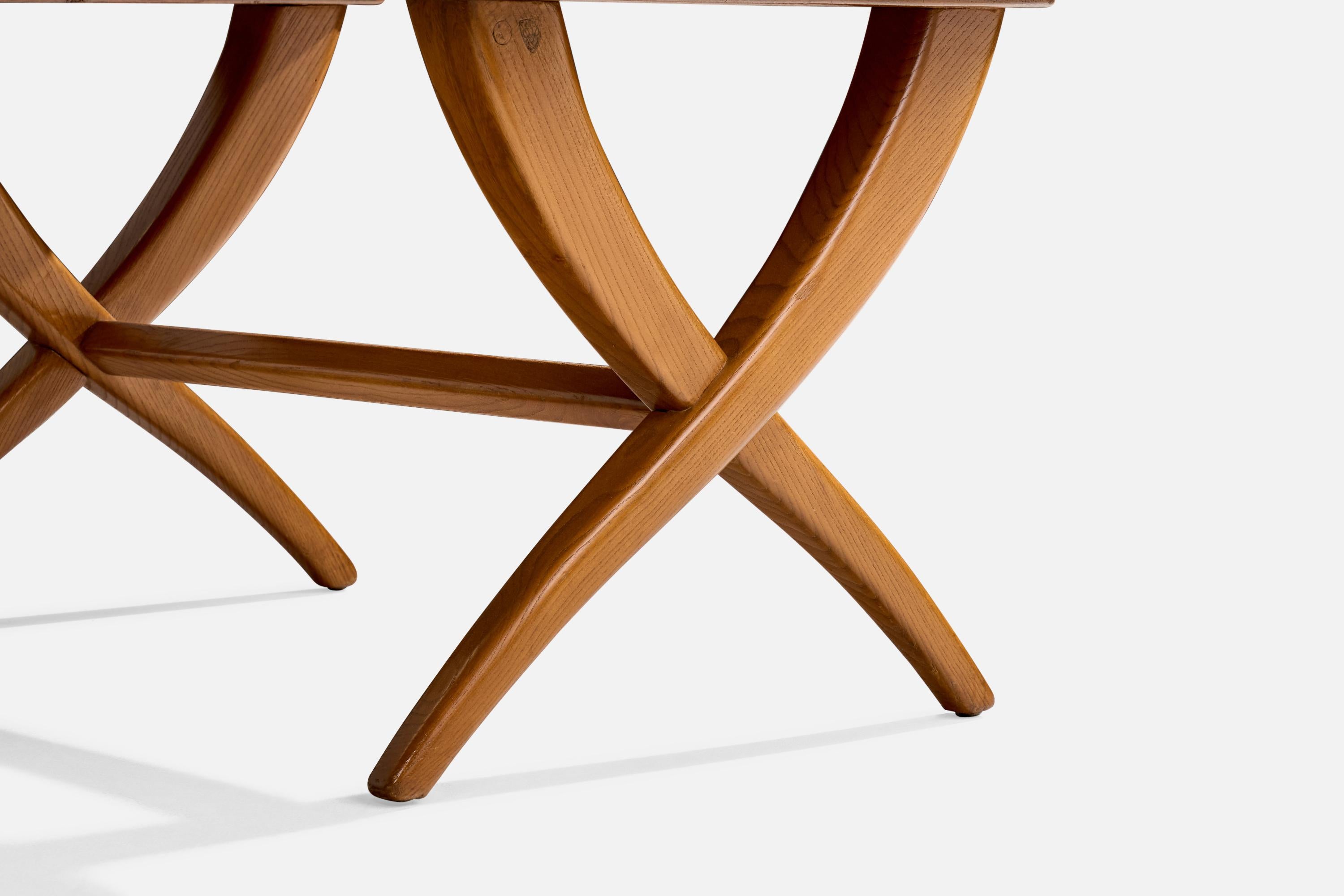 Guglielmo Pecorini, Extendible Dining Table, Oak, Italy, 1951 For Sale 6
