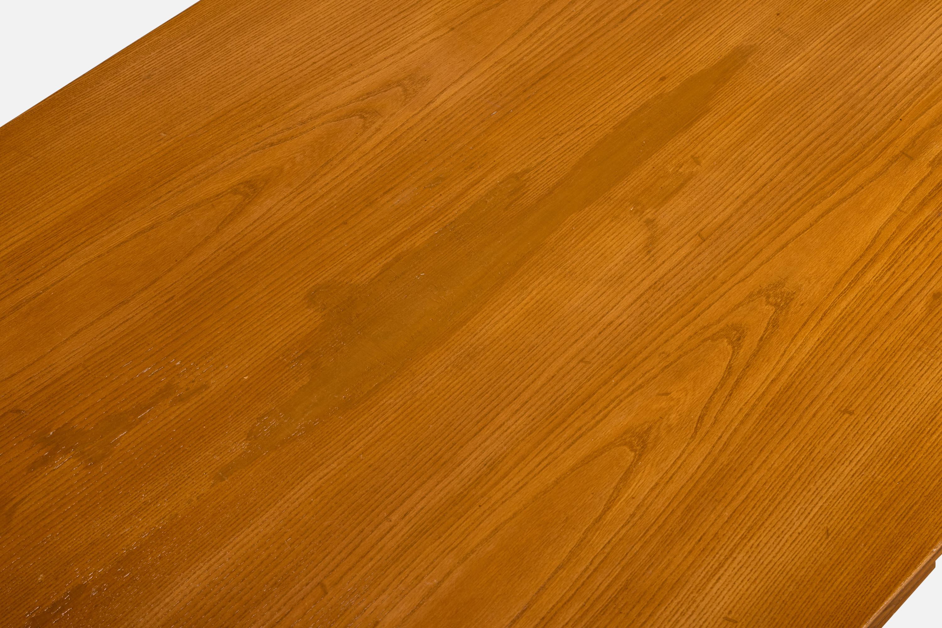 Guglielmo Pecorini, Extendible Dining Table, Oak, Italy, 1951 For Sale 2