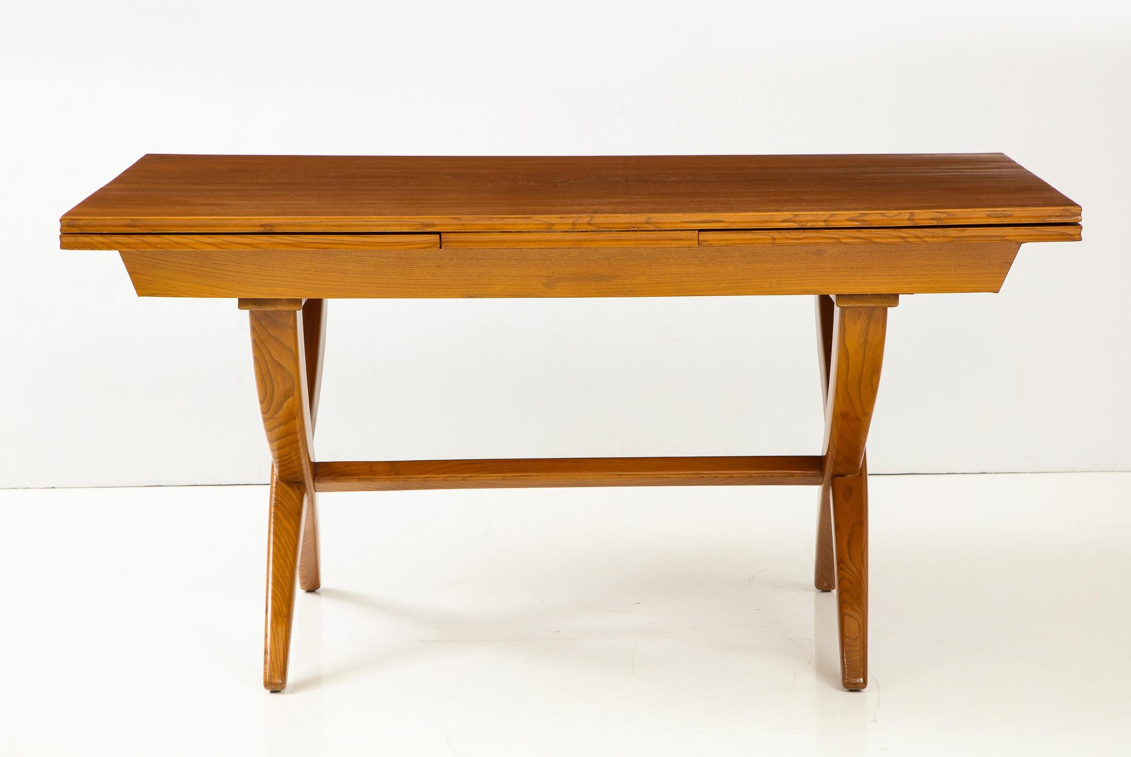 Mid-Century Modern Guglielmo Pecorini Extension Dining Table