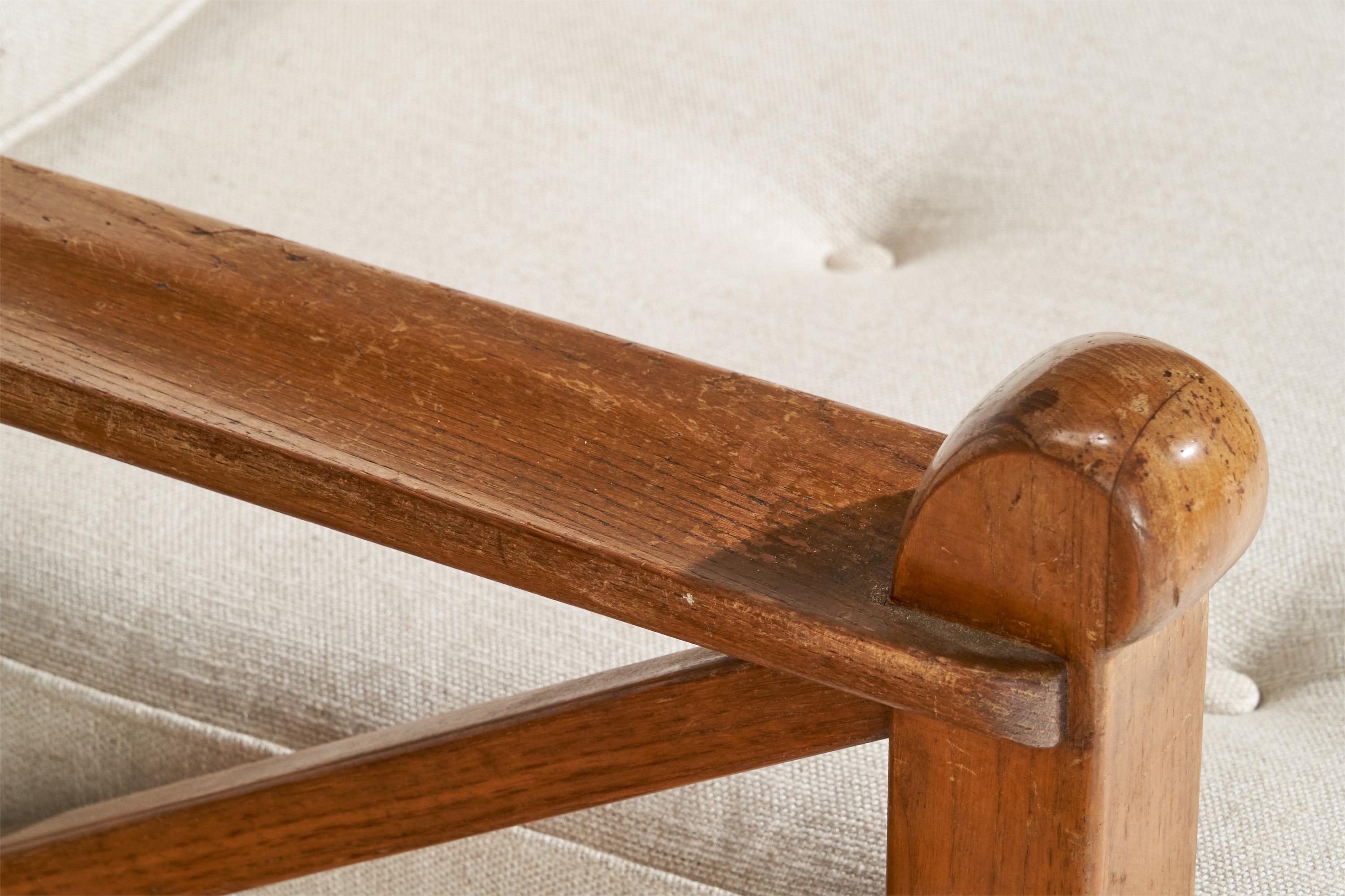 Guglielmo Pecorini, Sofa, Holz, Stoff, Italien, 1954 im Angebot 7