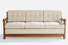 Guglielmo Pecorini, Sofa, Wood, Fabric, Italy, 1954