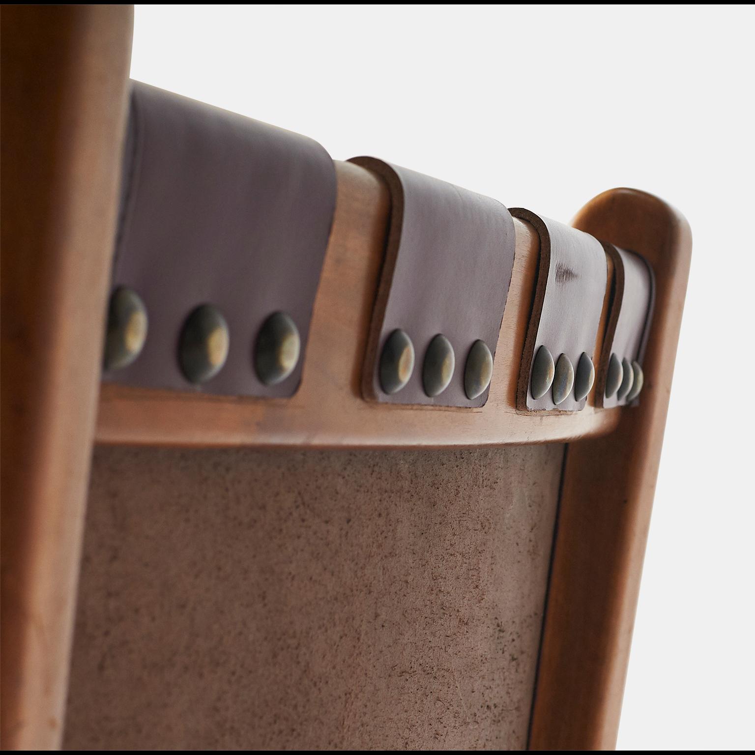 Paar Sessel mit hoher Rückenlehne von Guglielmo Pecorini im Zustand „Gut“ im Angebot in San Francisco, CA