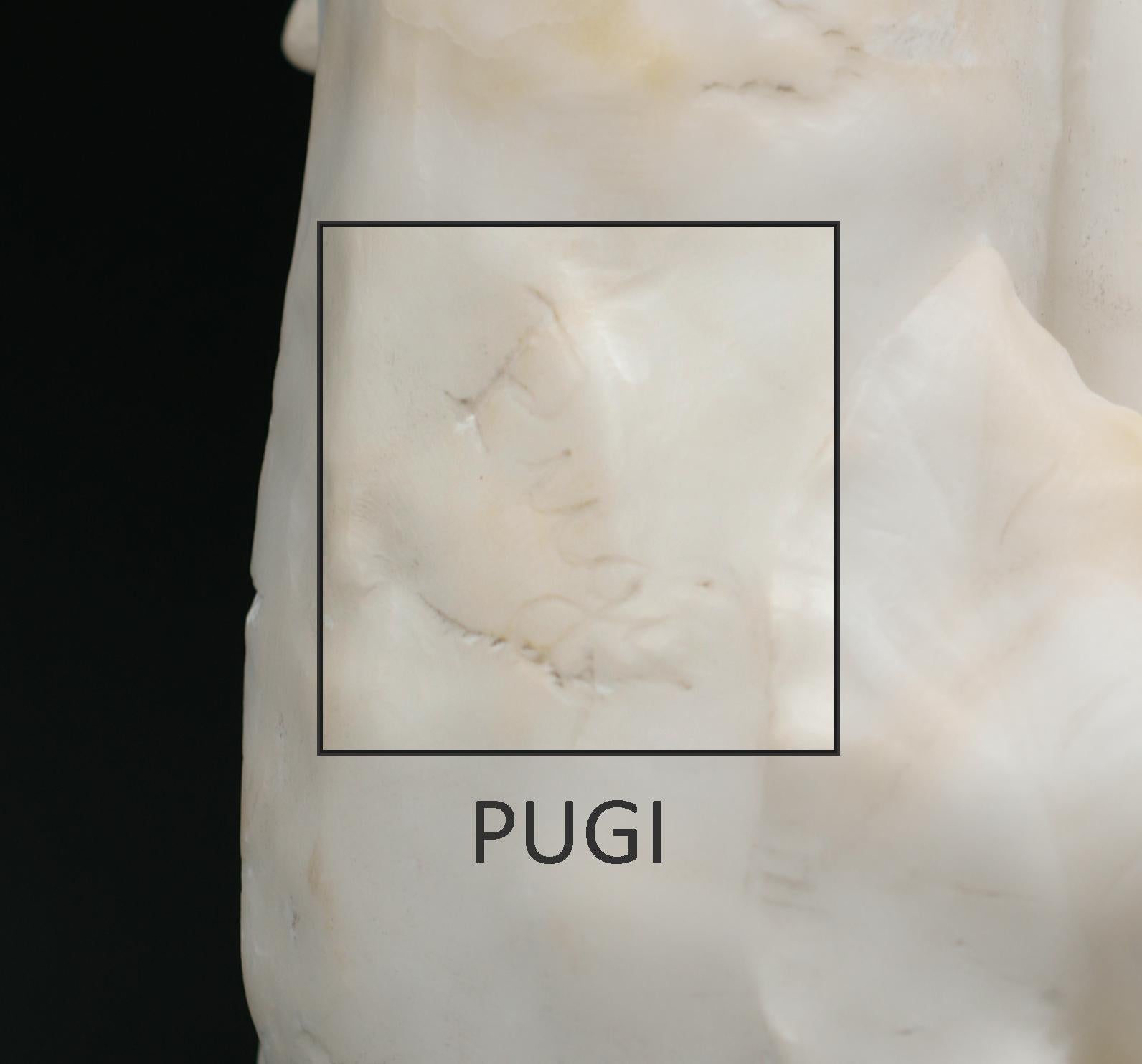 Guglielmo PUGI Escultura de joven gitano con pandereta, década de 1880 en venta 6