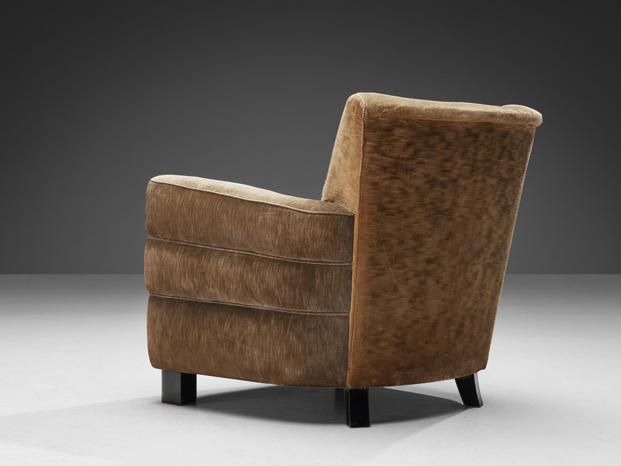 Guglielmo Ulrich Art Deco Lounge Chairs in Beige Upholstery 3