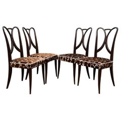 Guglielmo Ulrich Attributed Italian Art Deco Dinning Room Chairs, 1940 Guglielmo Ulrich Attributed Italian Art Deco Dinning Room Chairs, 1940