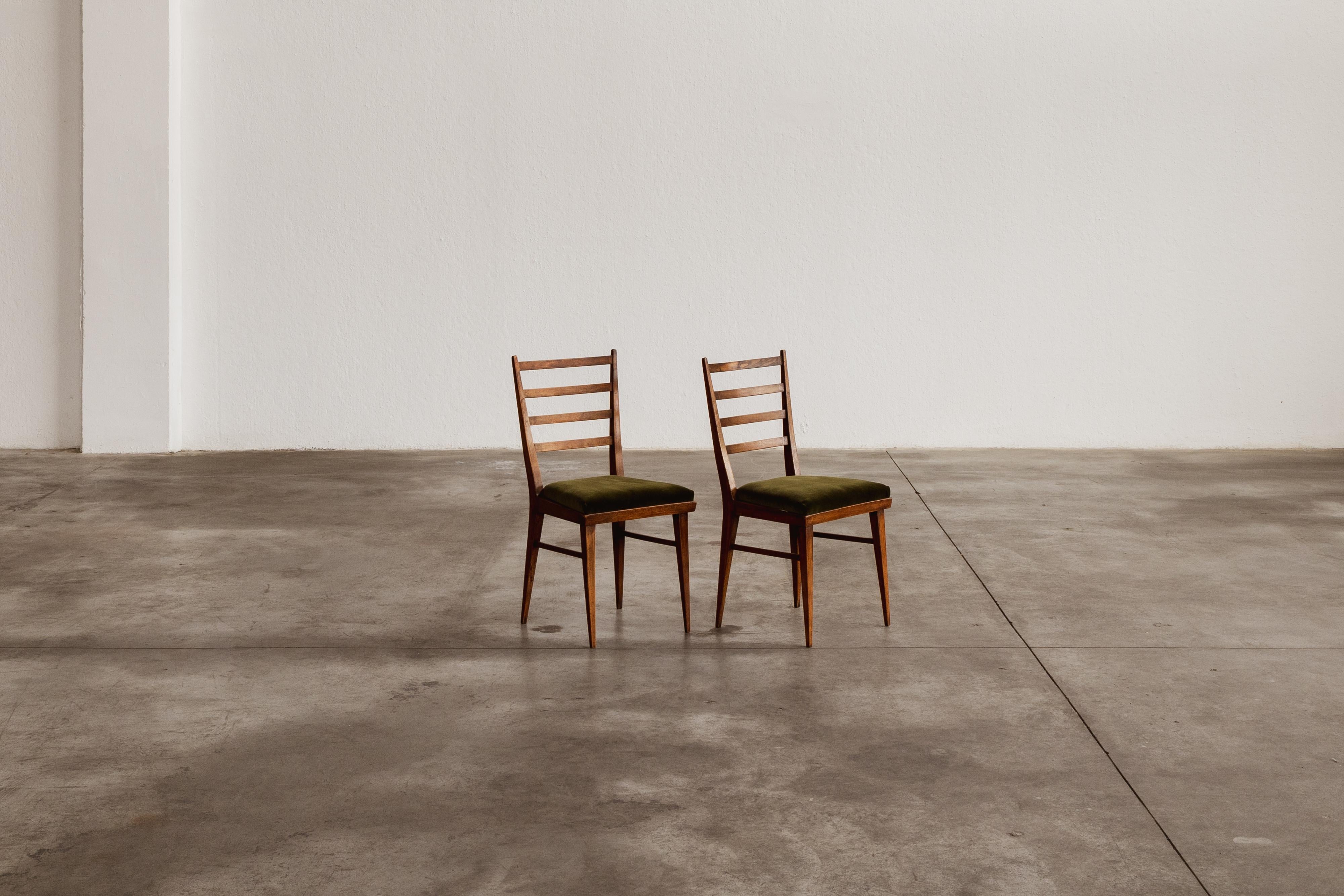 Guglielmo Ulrich Dining Chairs for Saffa Milano, 1950, Set of 2 In Good Condition For Sale In Lonigo, Veneto