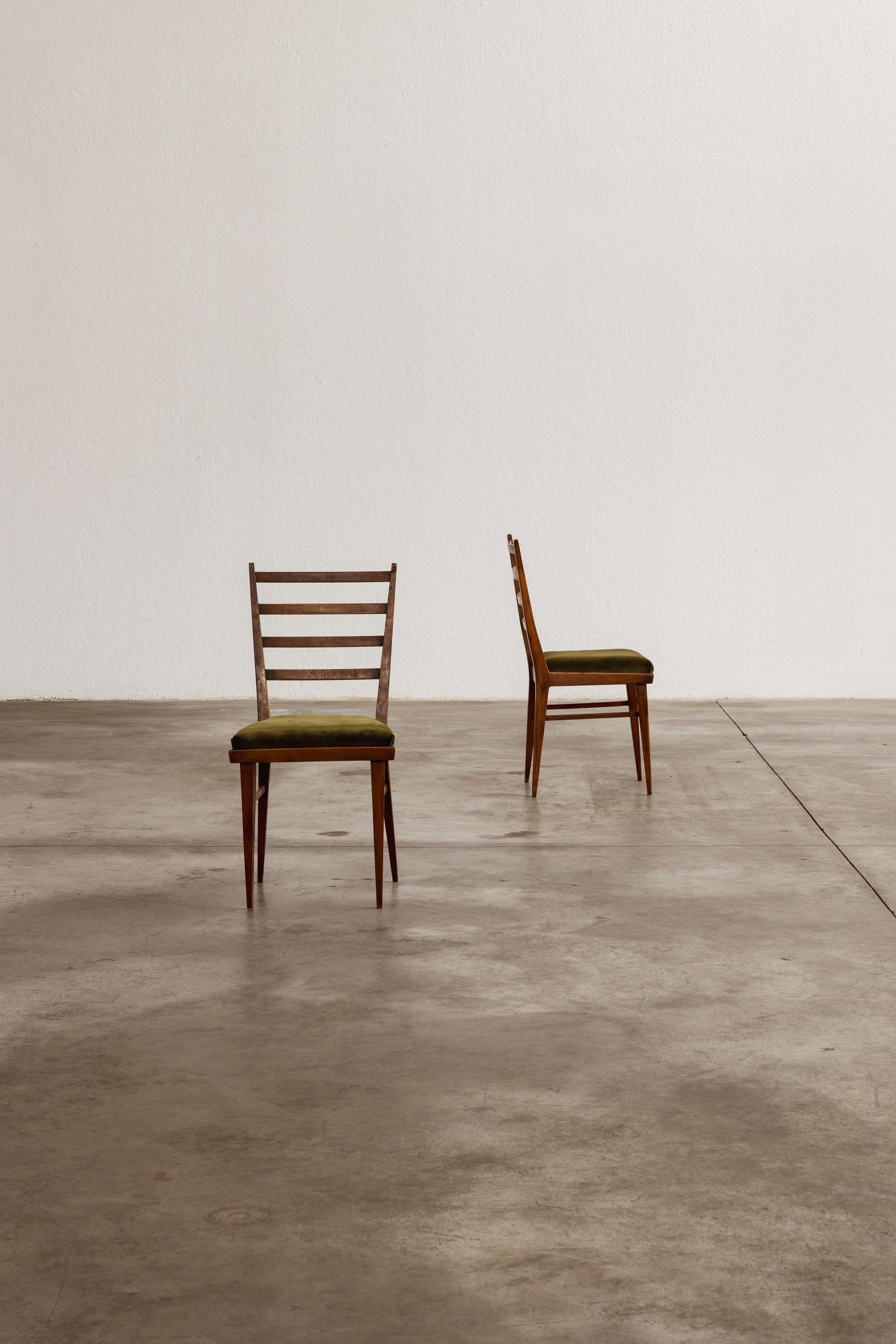 Guglielmo Ulrich Dining Chairs for Saffa Milano, 1950, Set of 2 For Sale 2