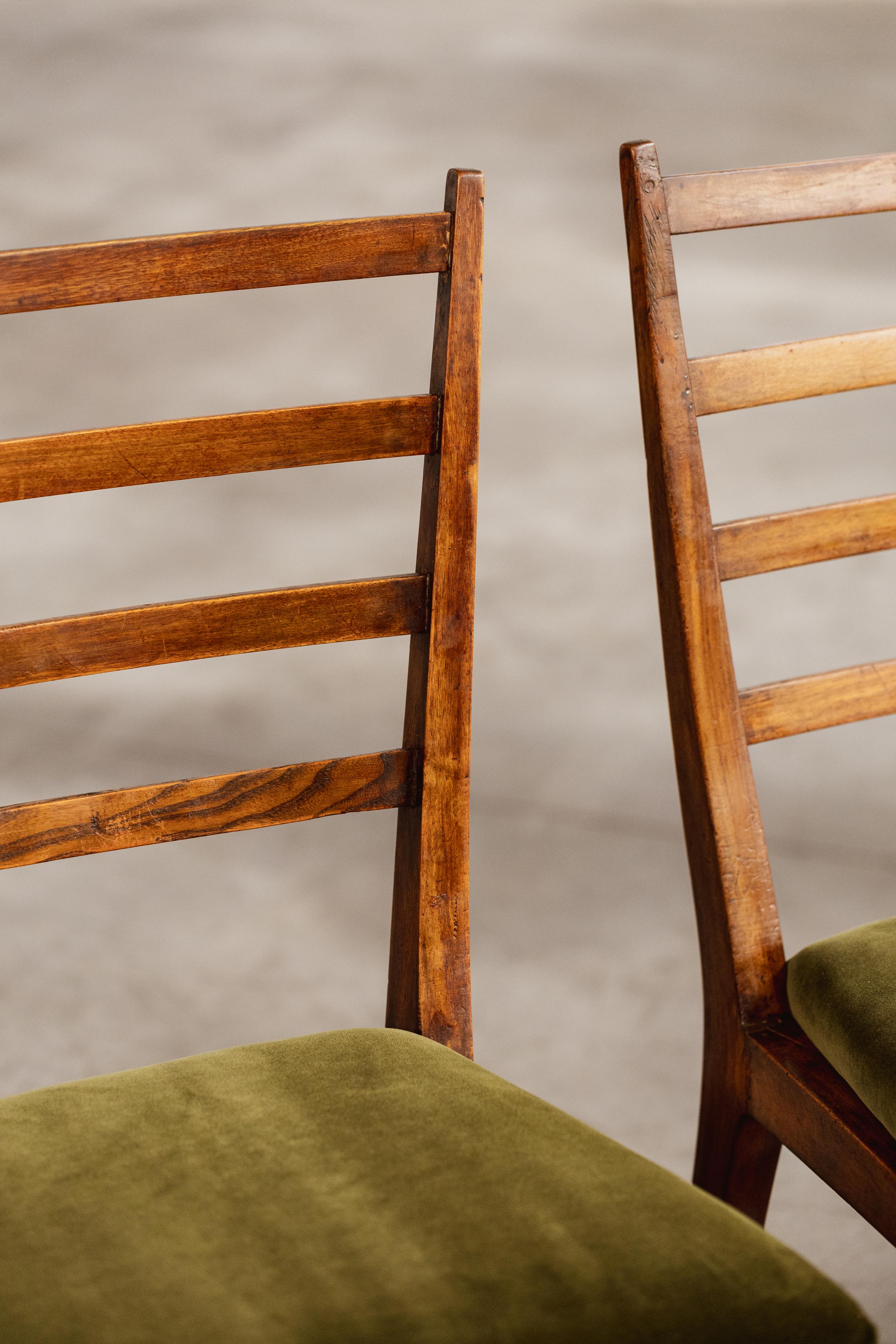 Guglielmo Ulrich Dining Chairs for Saffa Milano, 1950, Set of 8 In Good Condition For Sale In Lonigo, Veneto