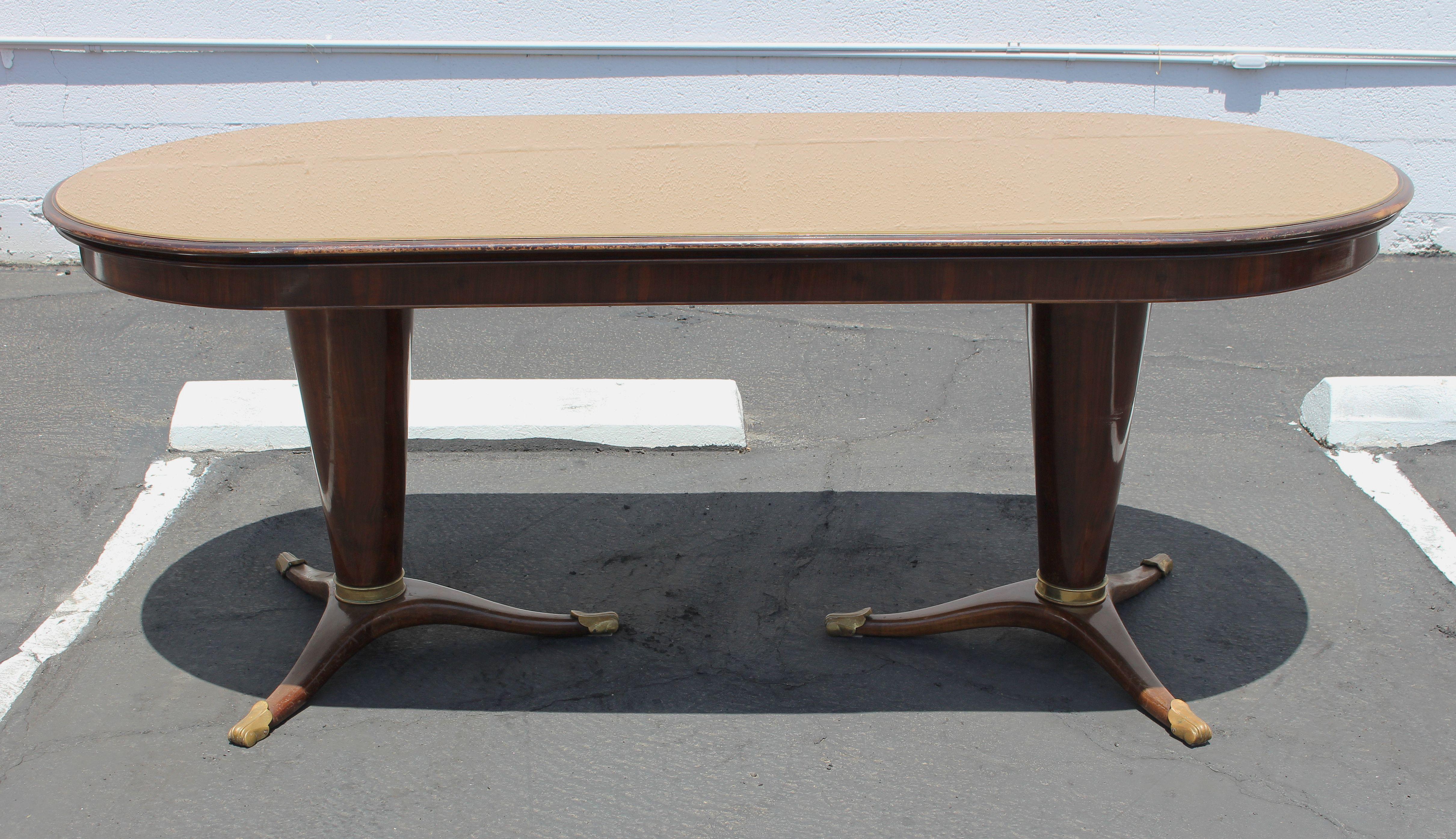Art Deco Dining Room Set in the Style of Paolo Buffa, possibly made by Dassi, circa 1954 For Sale