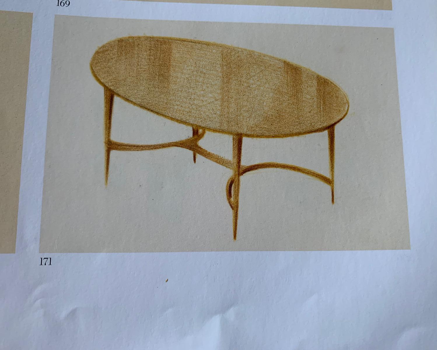 Guglielmo Ulrich Dinning Table Midcentury in Marble and Mahogany, 1950s 7