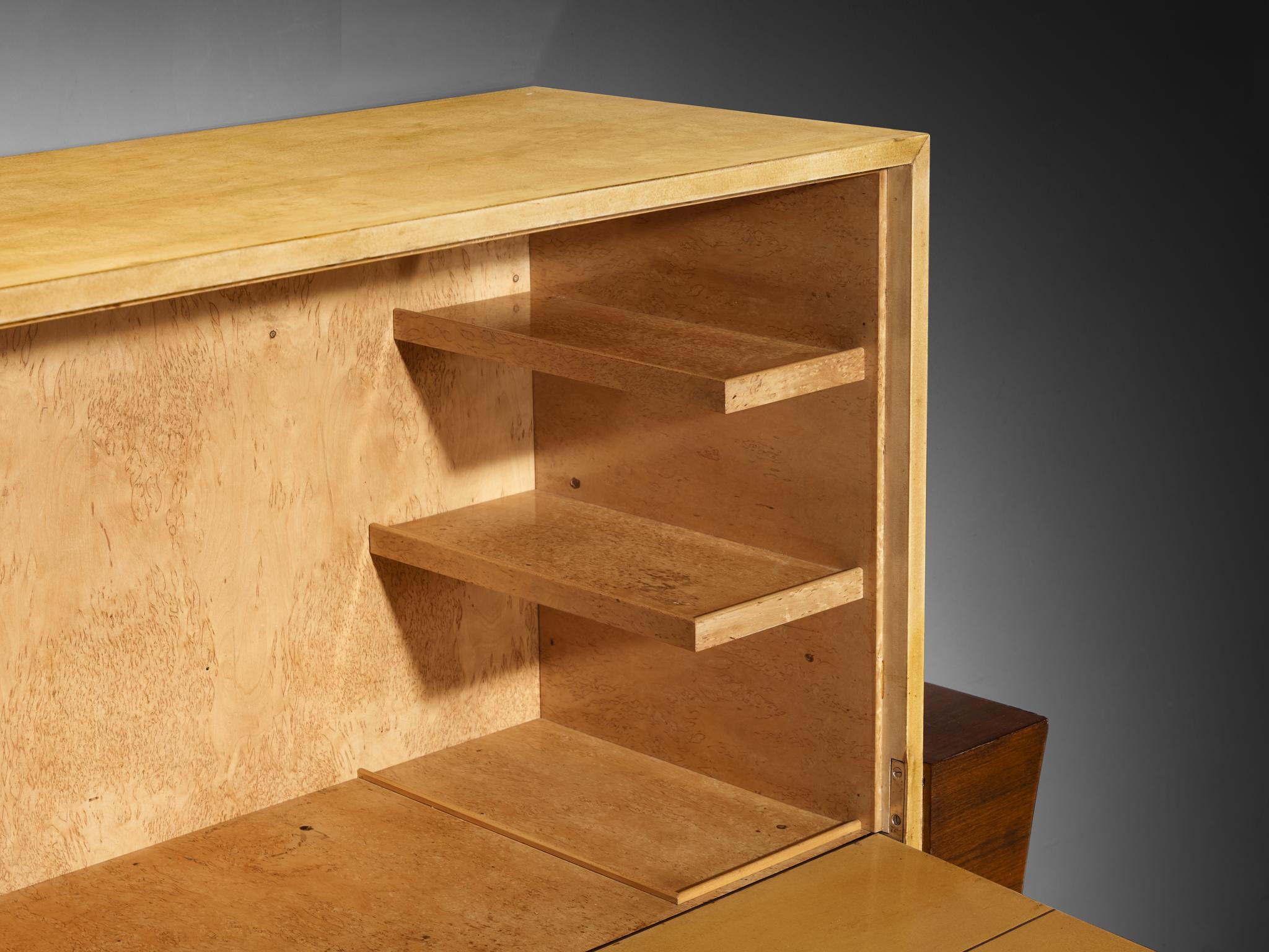 Guglielmo Ulrich for Ar.Ca Milano Bar Cabinet in Parchment and Wood For Sale 5
