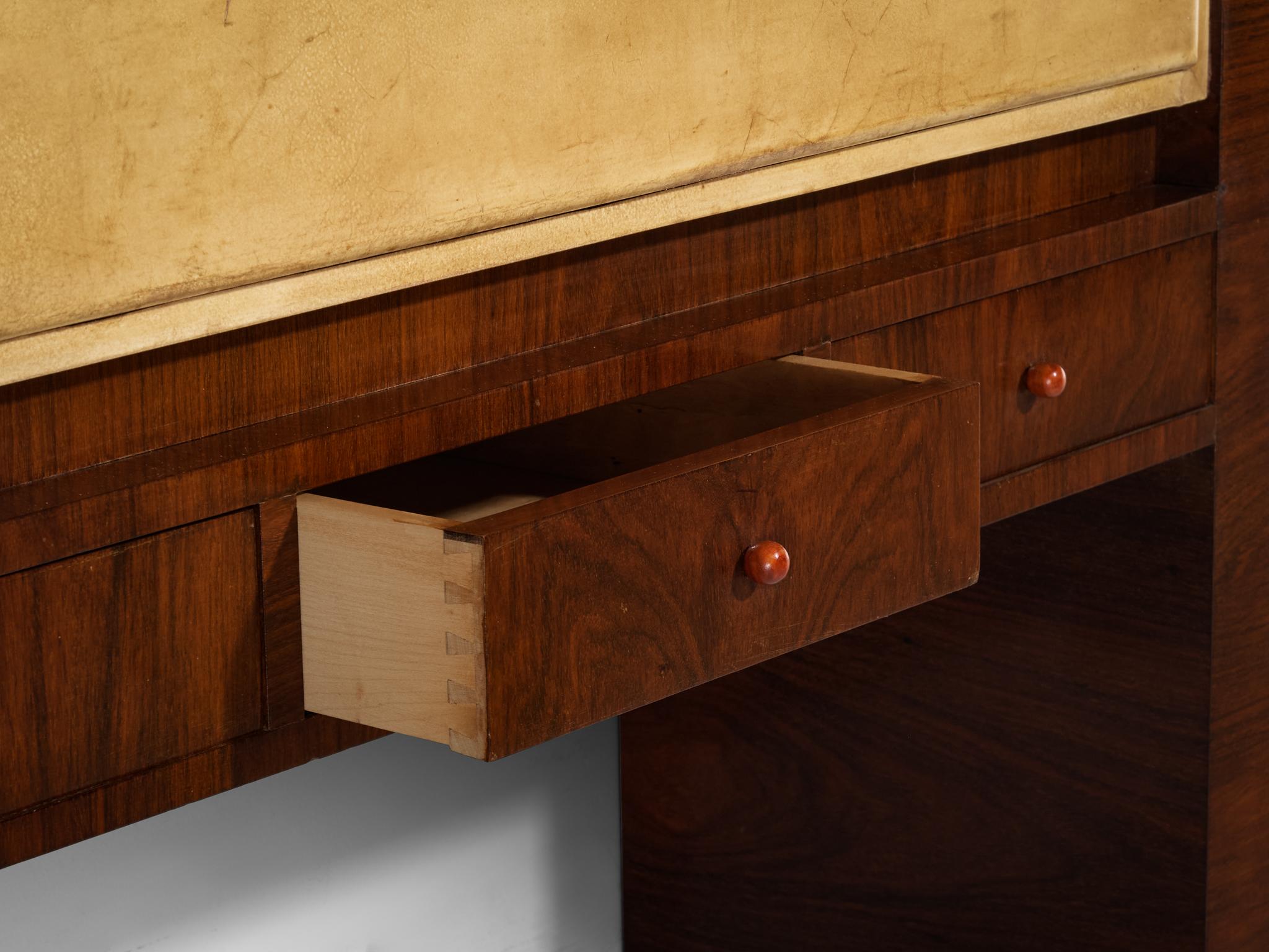 Guglielmo Ulrich for Ar.Ca Milano Bar Cabinet in Parchment and Wood For Sale 2