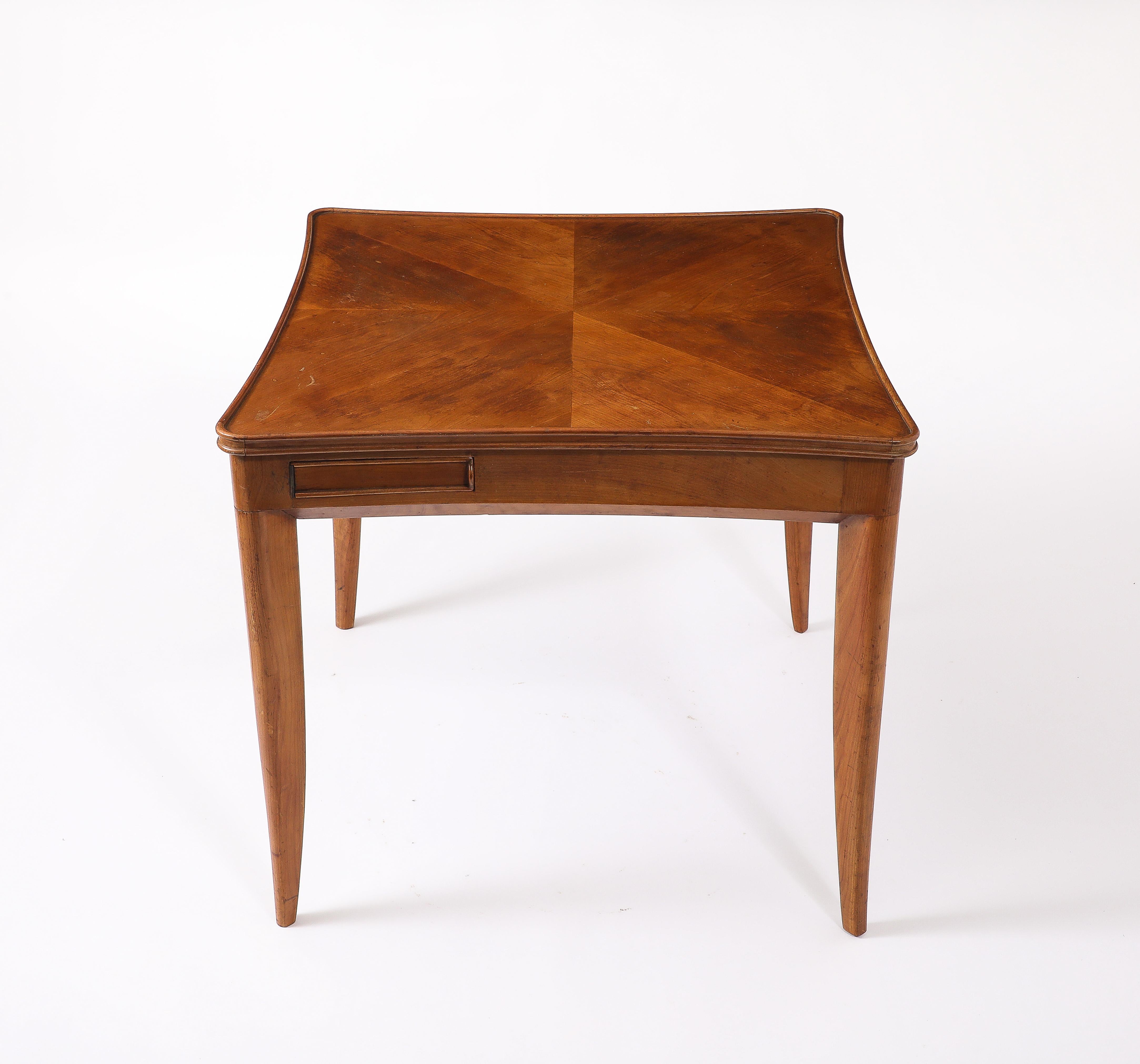 Mid-Century Modern Guglielmo Ulrich Game Table, Italy 1950's For Sale