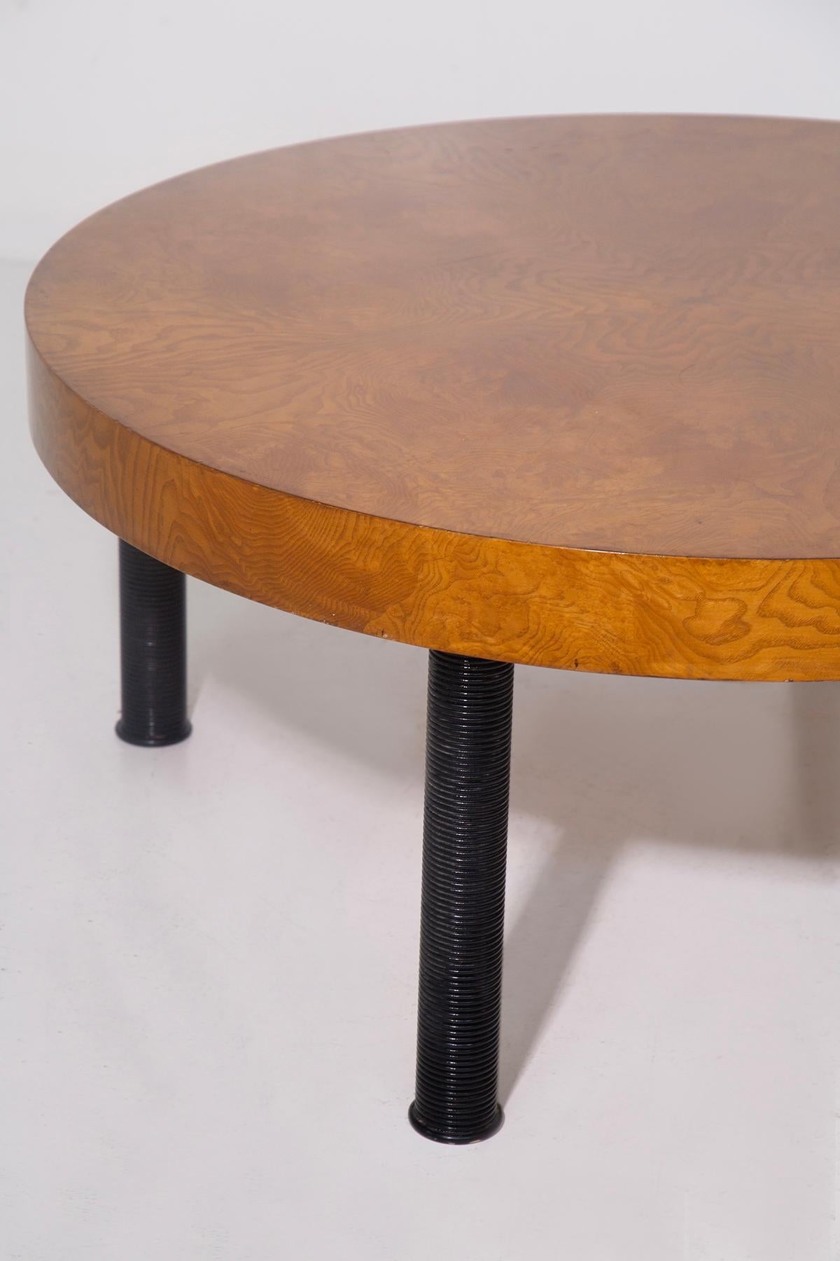 Art déco Table basse italienne Guglielmo Ulrich pour ARCA avec pieds tournés