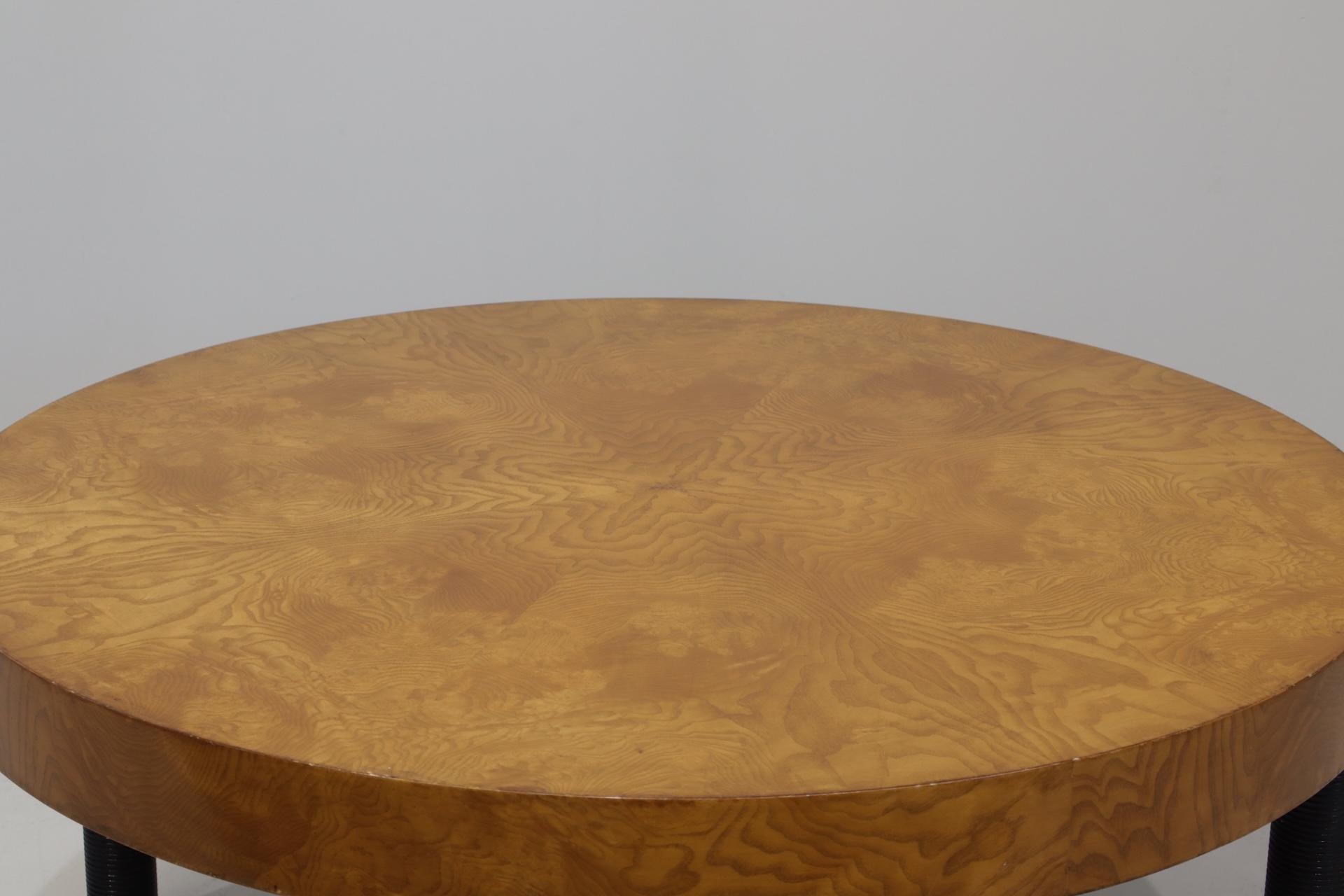 Table basse italienne Guglielmo Ulrich pour ARCA avec pieds tournés Signée en vente 3