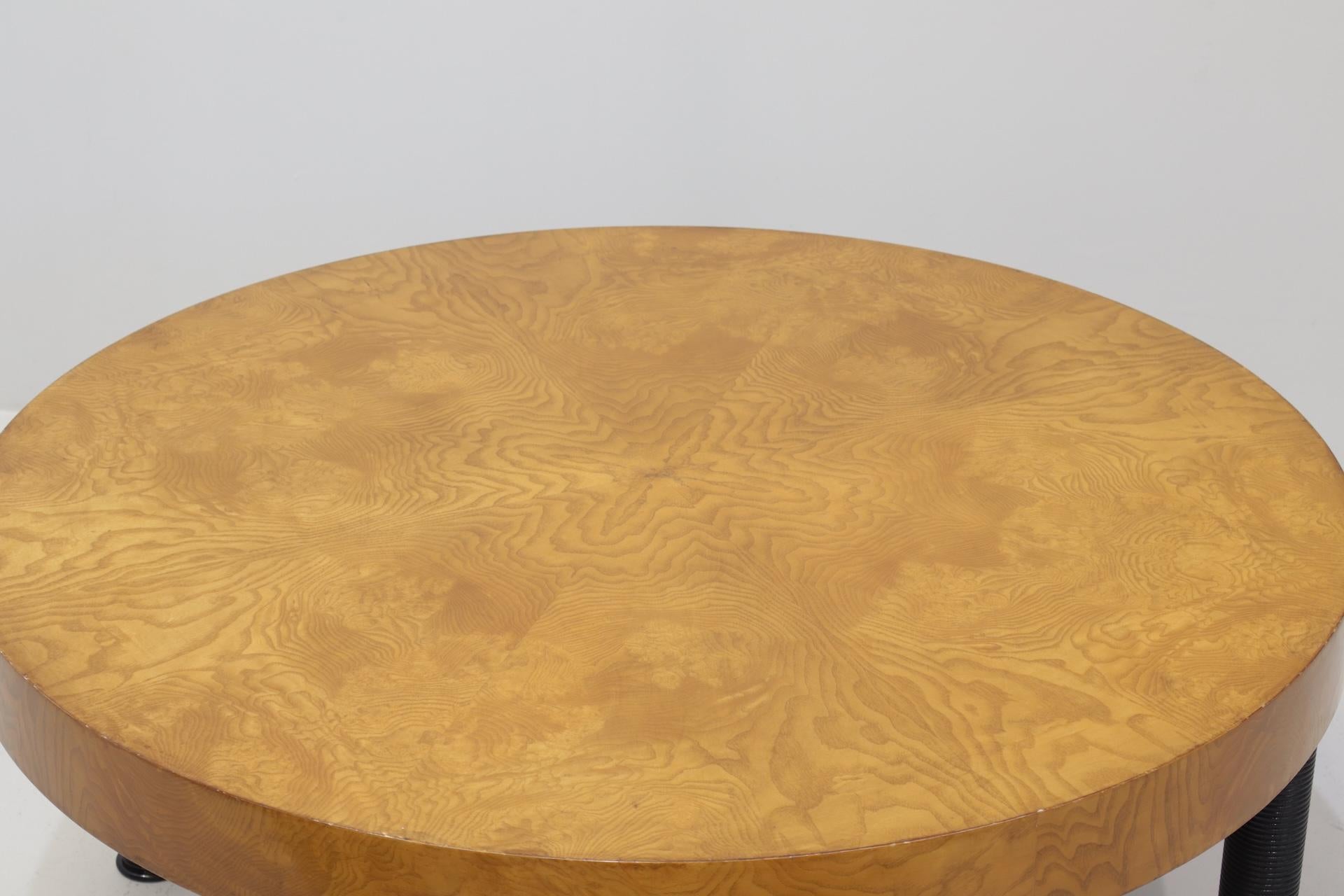 Table basse italienne Guglielmo Ulrich pour ARCA avec pieds tournés Signée en vente 9