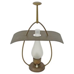 Guglielmo Ulrich Lantern Table Lamp in Brass for Scaglia Milano, Italy, 1939
