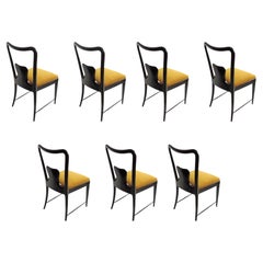 Guglielmo Ulrich Set of Seven Dining Chairs, Italy, 1940s