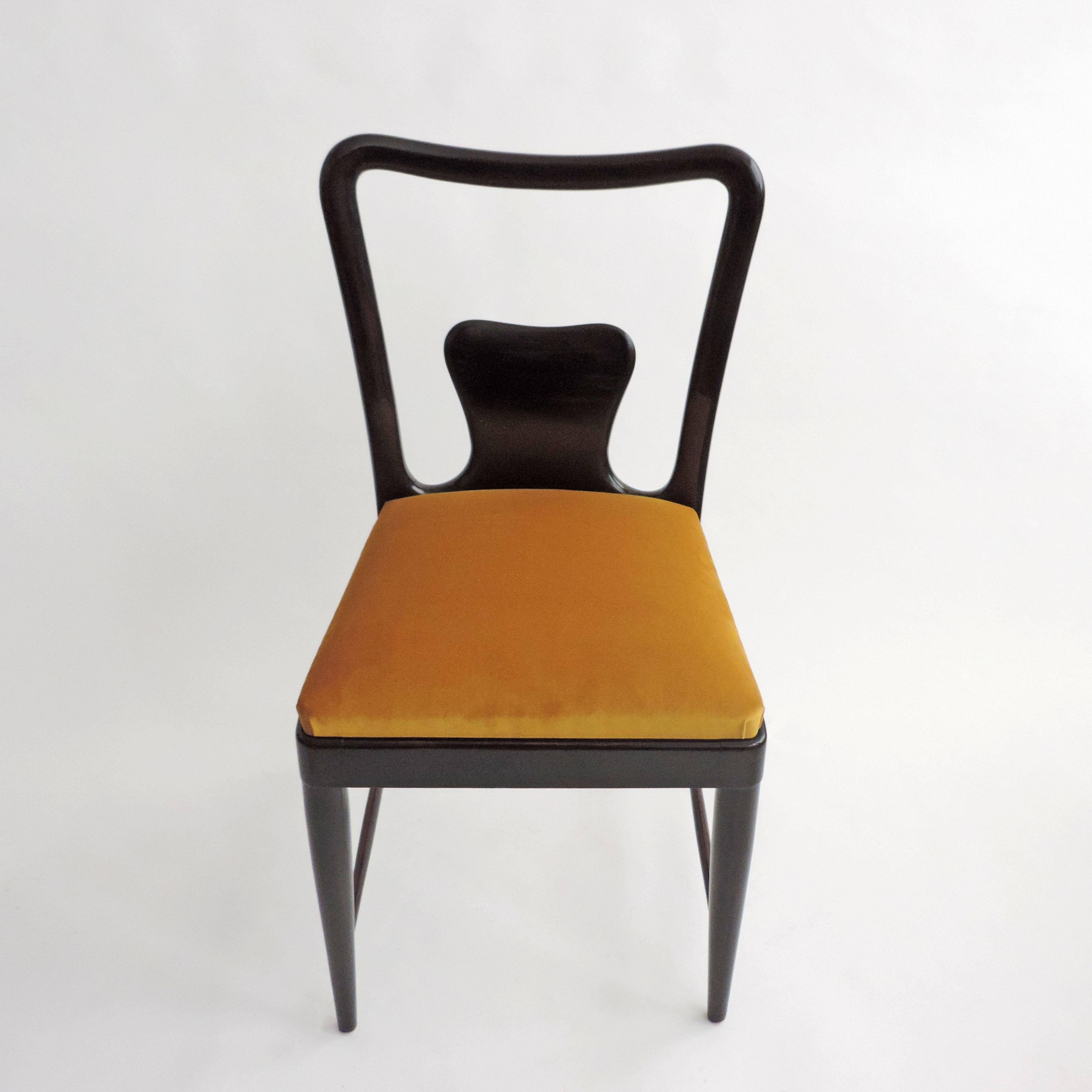 Ensemble de six chaises de salle à manger de Guglielmo Ulrich, Italie, années 1940 en vente 5