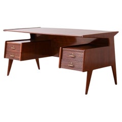 splendid executive desk in the style of Ulrich with four drawers